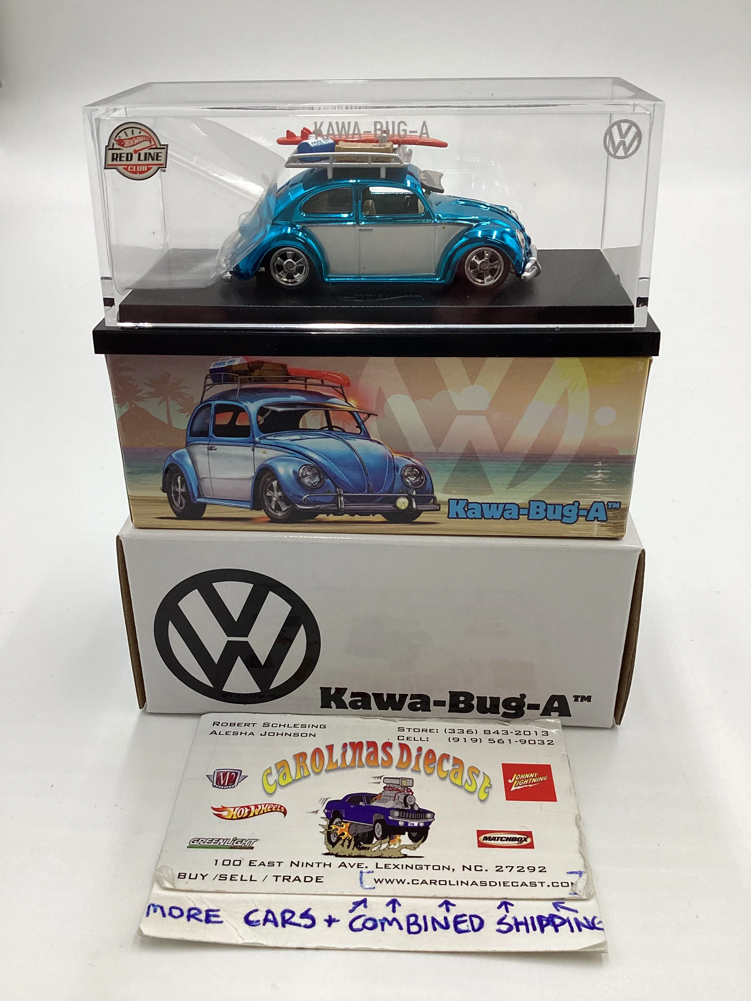 2022 Hot Wheels RLC Kawa-Bug-A 49 VW Beetle Blue 29578/30000
