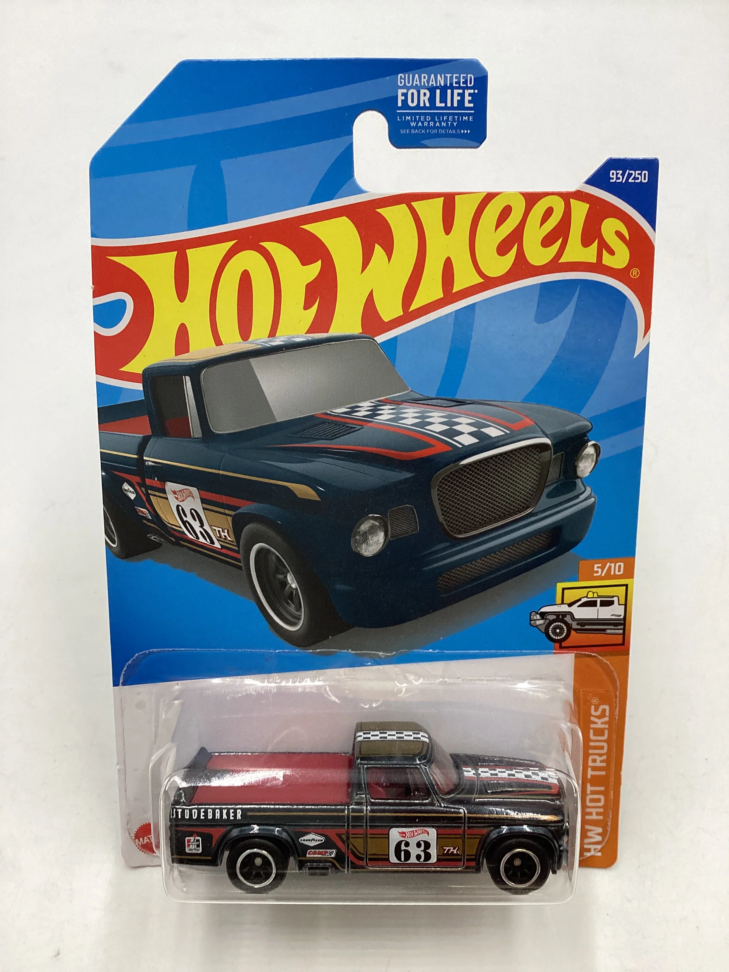 2022 Hot Wheels Super Treasure Hunt #093 63 Studebaker Champ W/ Protector - Image 2