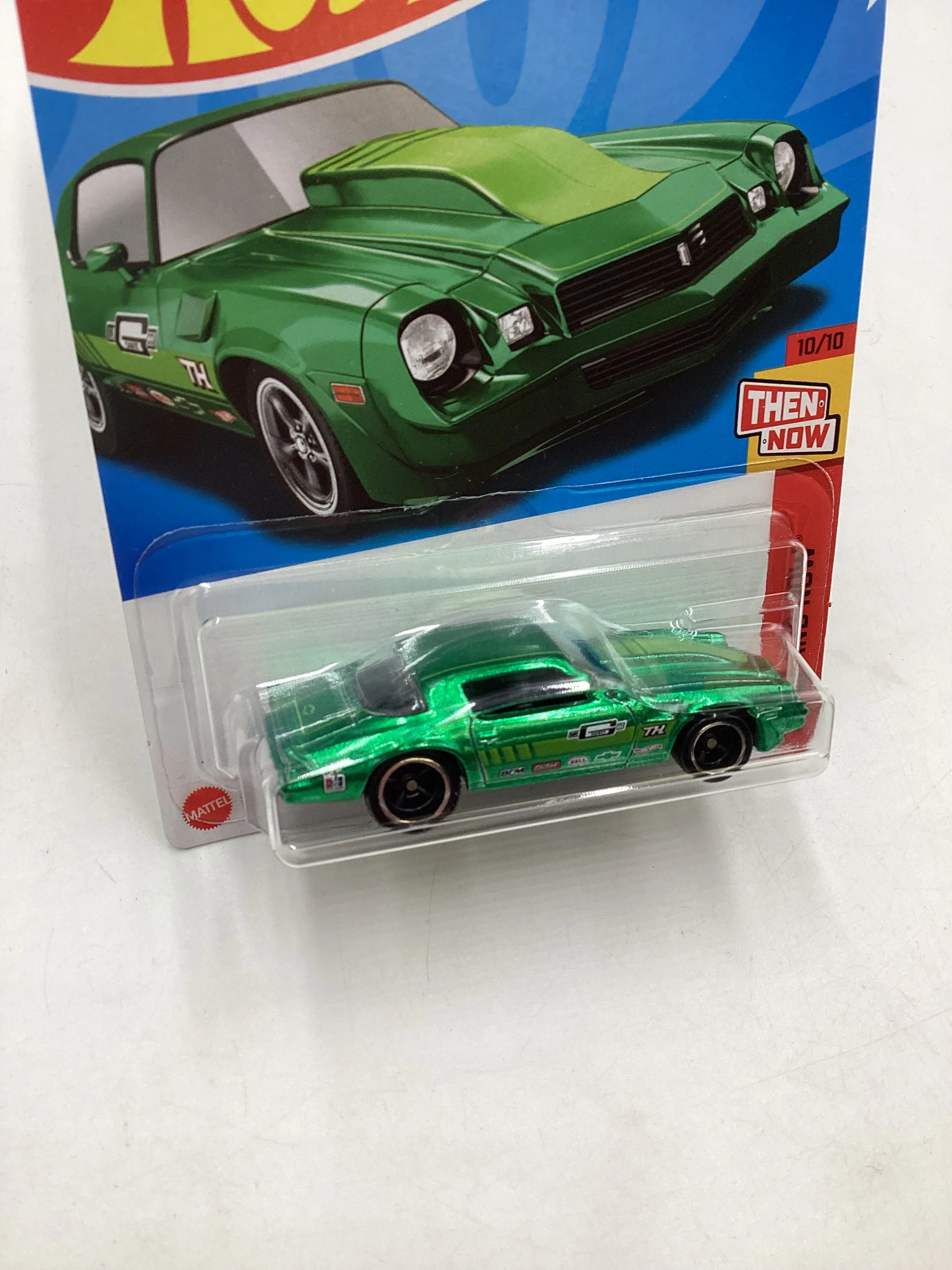 2022 Hot wheels Super treasure hunt #248 81 Camaro Green W/ Protector - Image 5