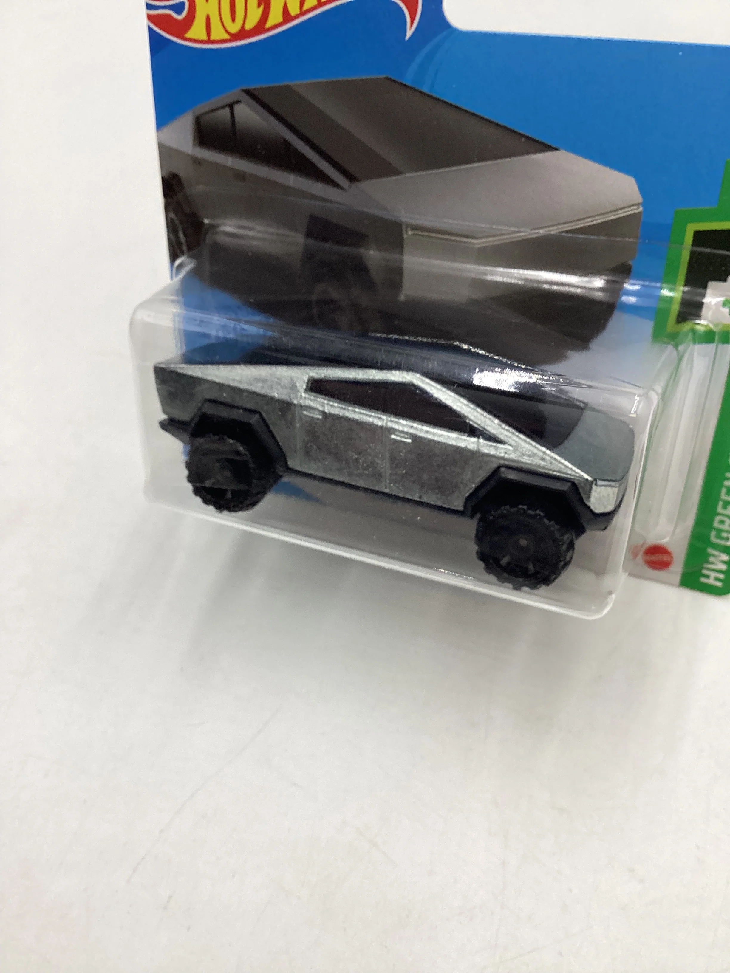 2022 Hot Wheels Tesla Cybertruck Short Card with protector - Image 4