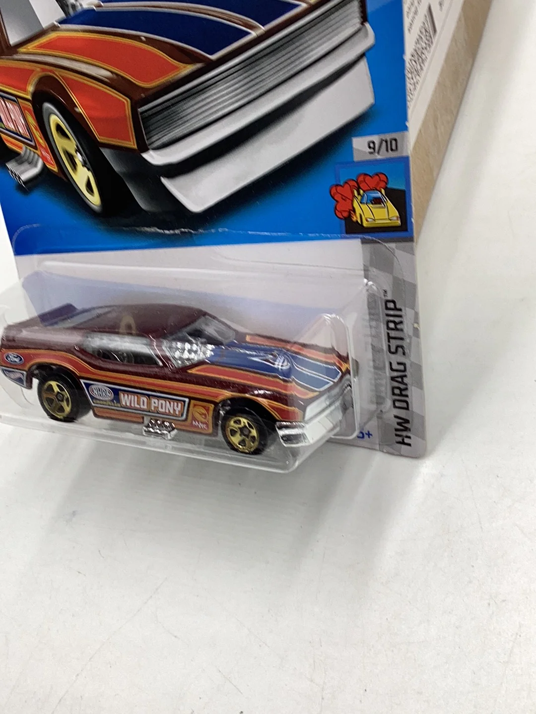2022 Hot wheels treasure hunt #245 71 Mustang Funny Car cracked blister 277F - Image 5
