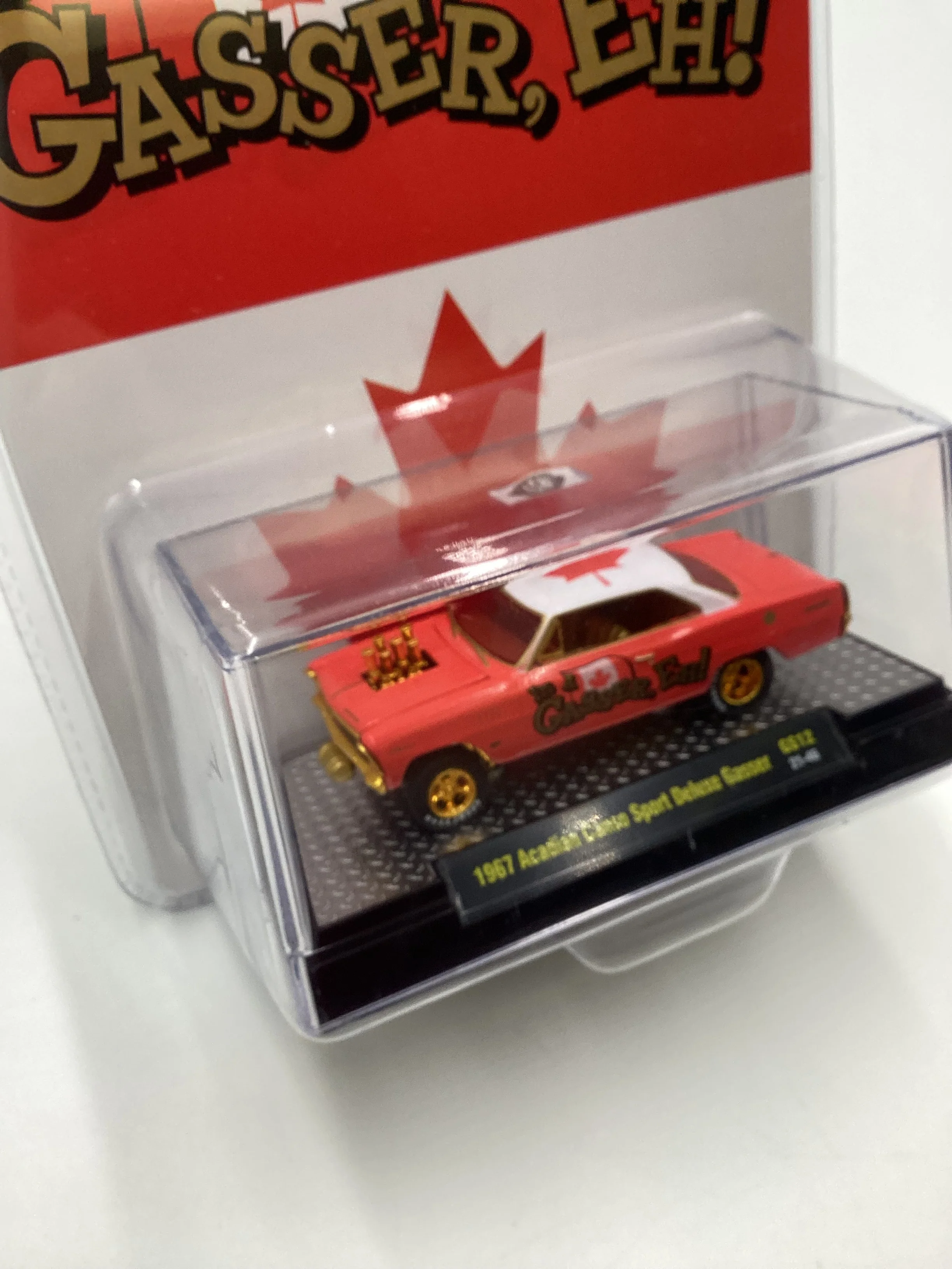 2022 M2 MACHINES ITS A GASSER 1967 ACADIAN CANSO SPORT DELUXE GASSER RED GS12 CHASE - Image 5