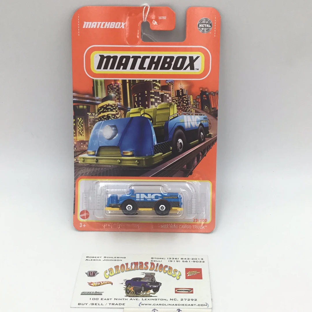 2022 matchbox #23 MBX Mini Cargo Truck blue CC4