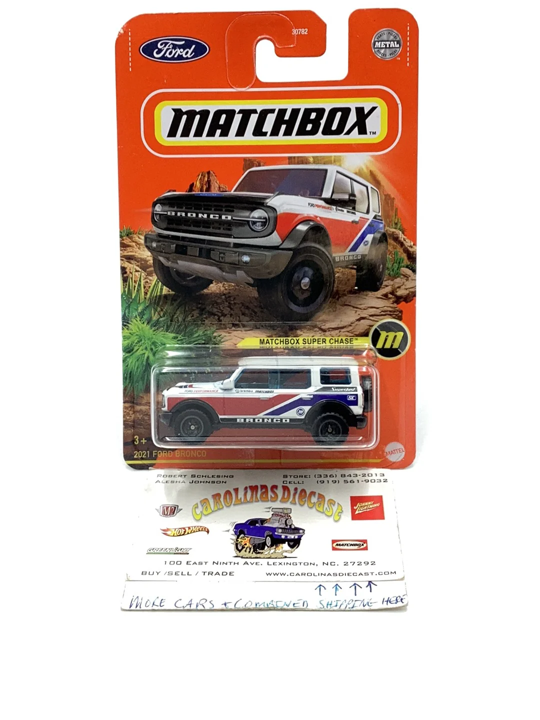 2022 matchbox Super Chase 2021 Ford Bronco VHTF NEW!!!