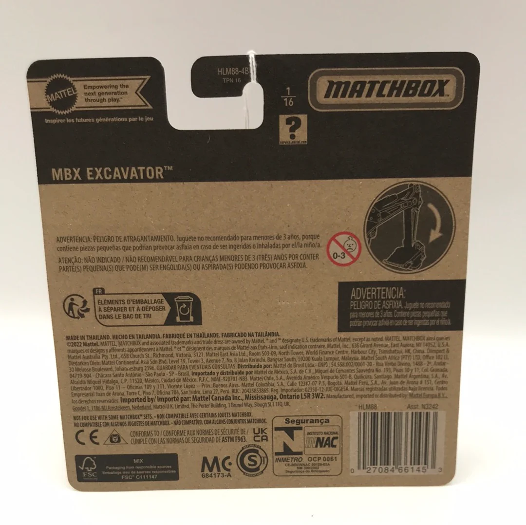 2022 Matchbox working Rigs 1/16 MBX Excavator national parks NEW!!! - Image 4