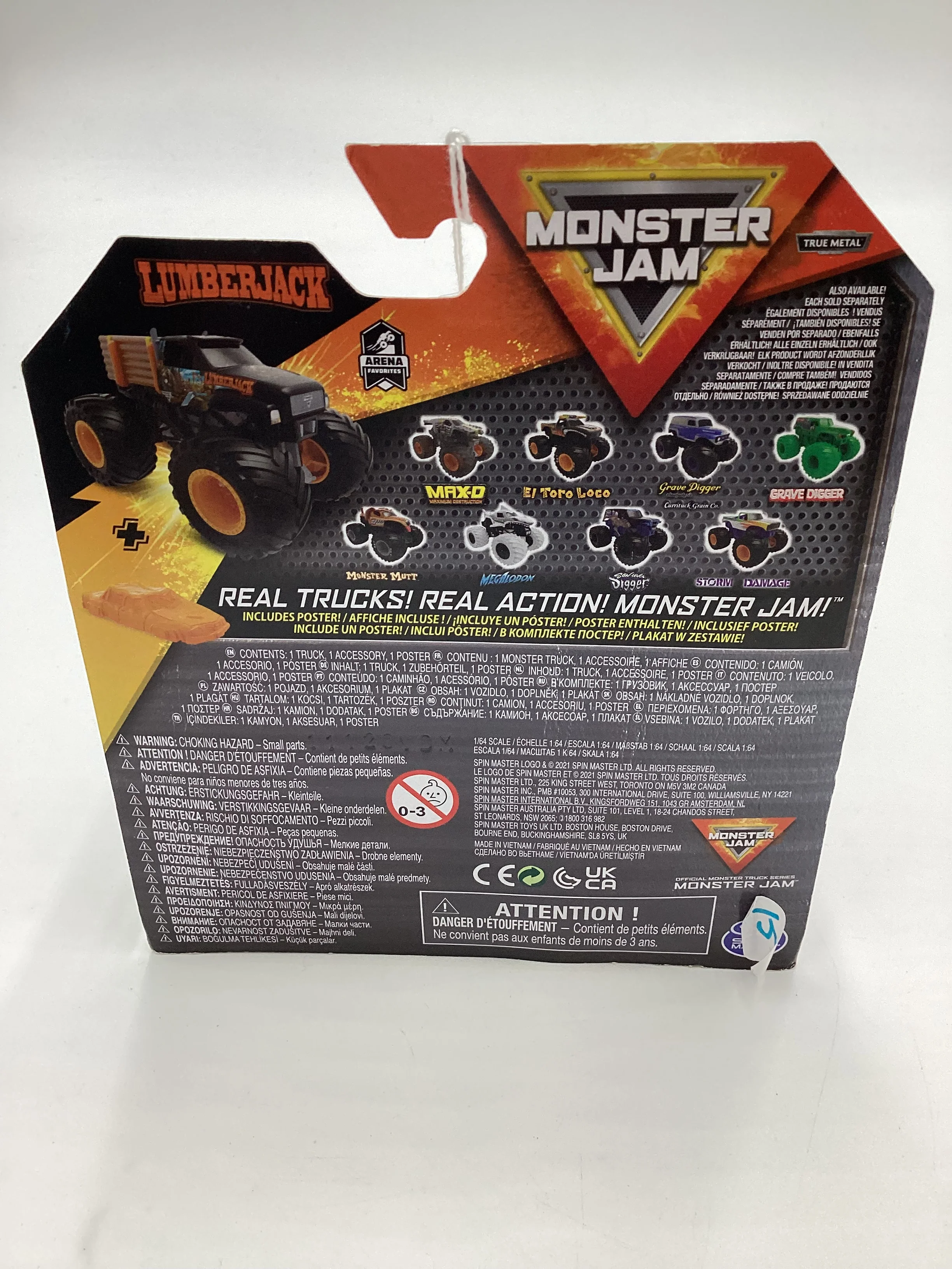 2022 Monster Jam Series 22 Lumberjack Black 127D - Image 7
