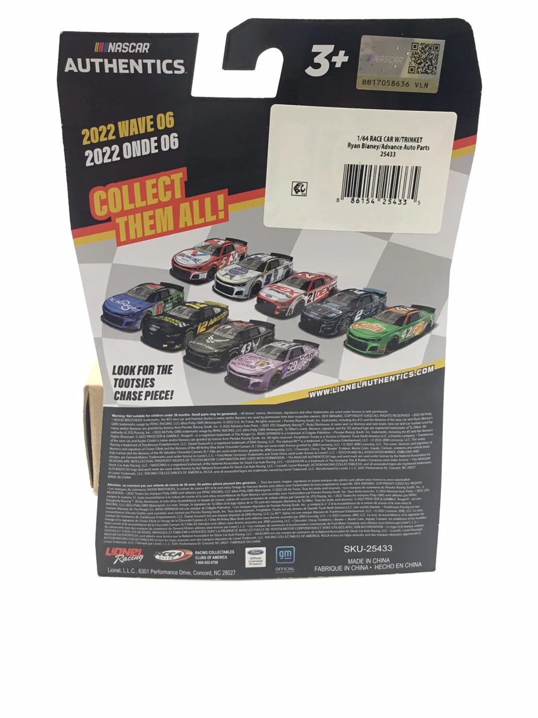 2022 nascar authentics wave 6 #12 Ryan Blaney Advance Auto Parts - Image 6