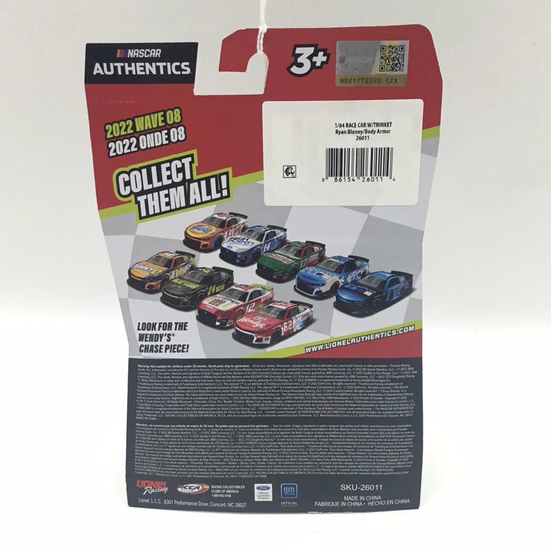 2022 nascar authentics wave 8 #12 Ryan Blaney body armor - Image 4
