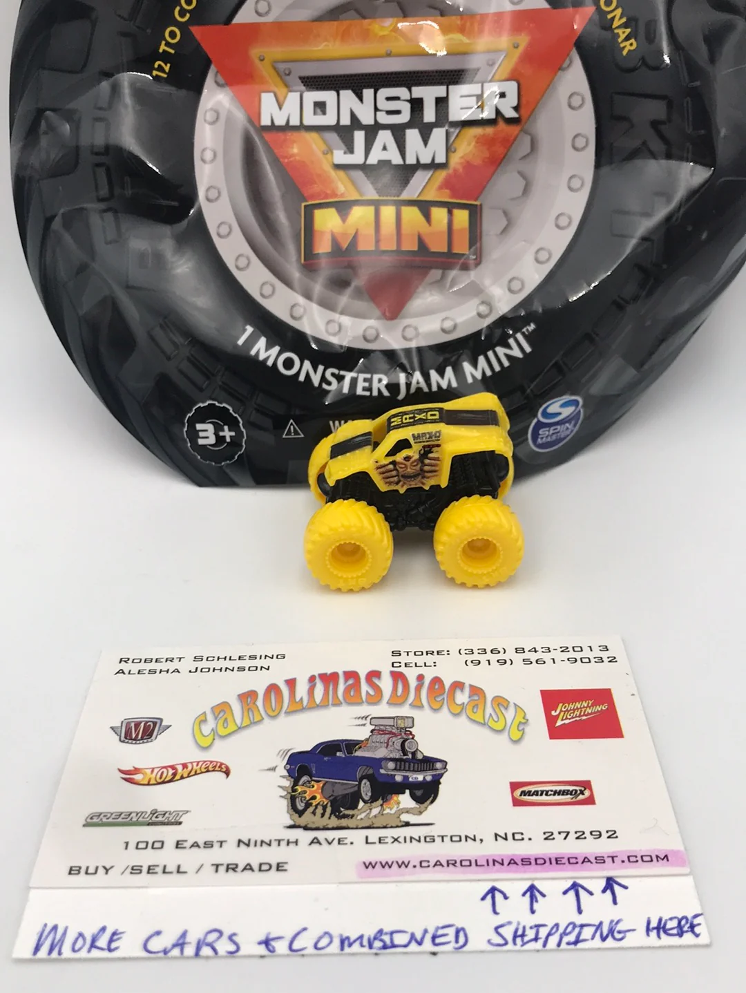 2022 Spin Master monster jam mini series 7 #53 Yellow Max-D - Image 2
