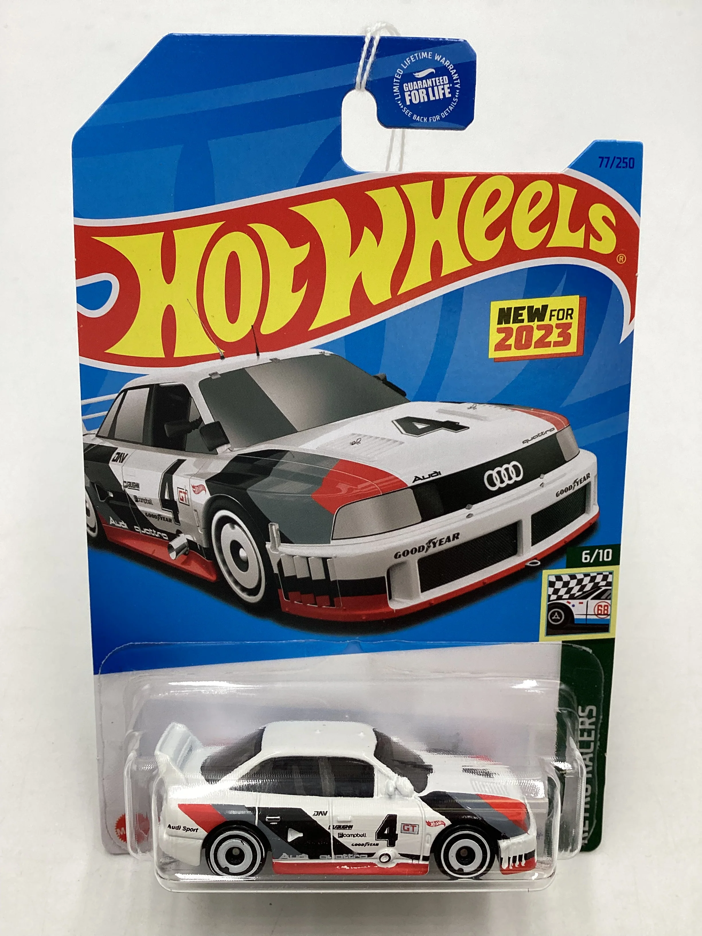 2023 Hot wheels #77 White Audi 90 Quattro 106A - Image 2