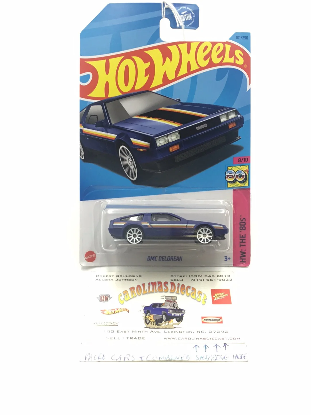 2023 hot wheels #101 DMC Delorean 60C