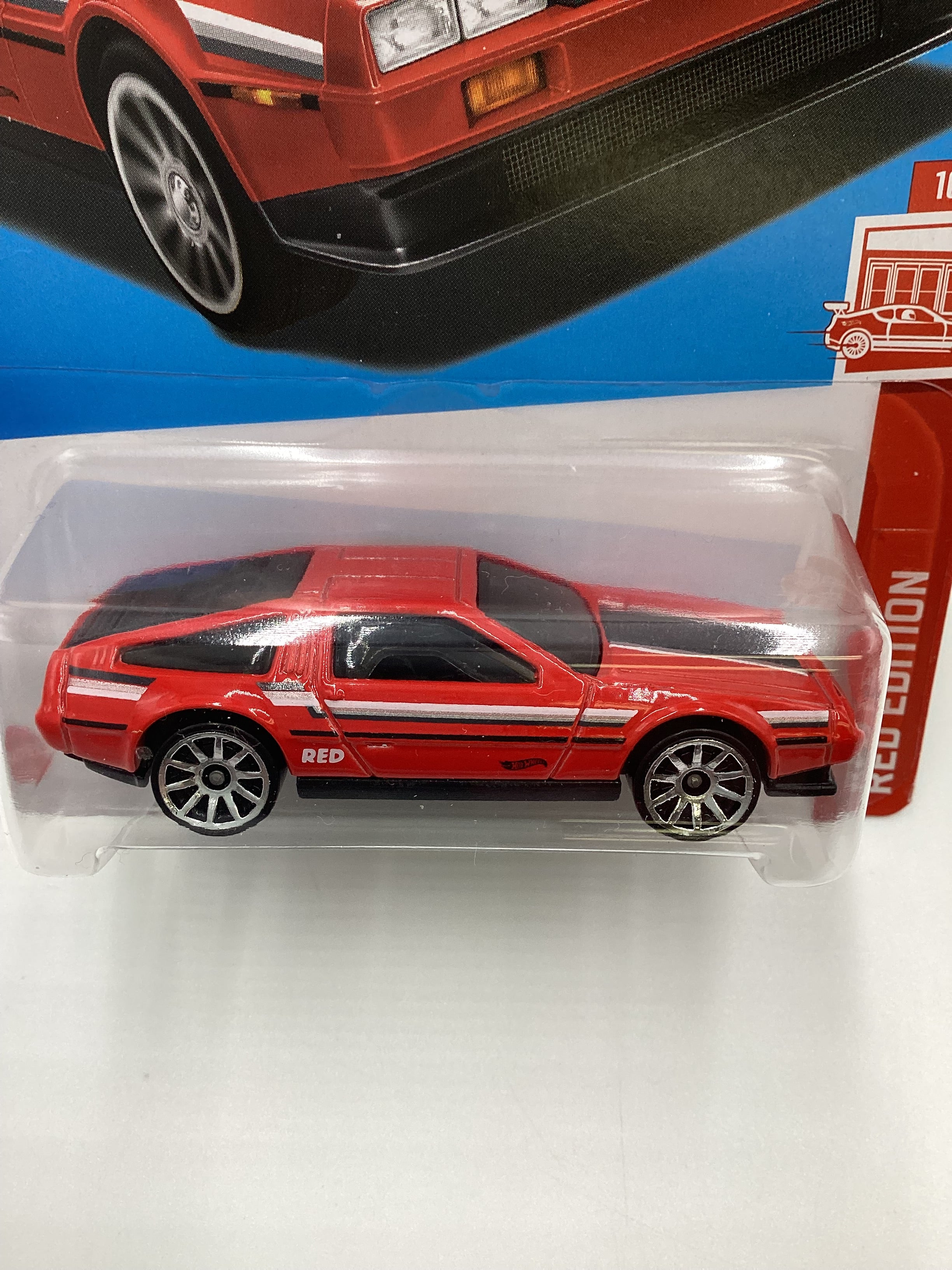 2023 Hot Wheels #101 DMC Delorean Red Edition 150D - Image 3