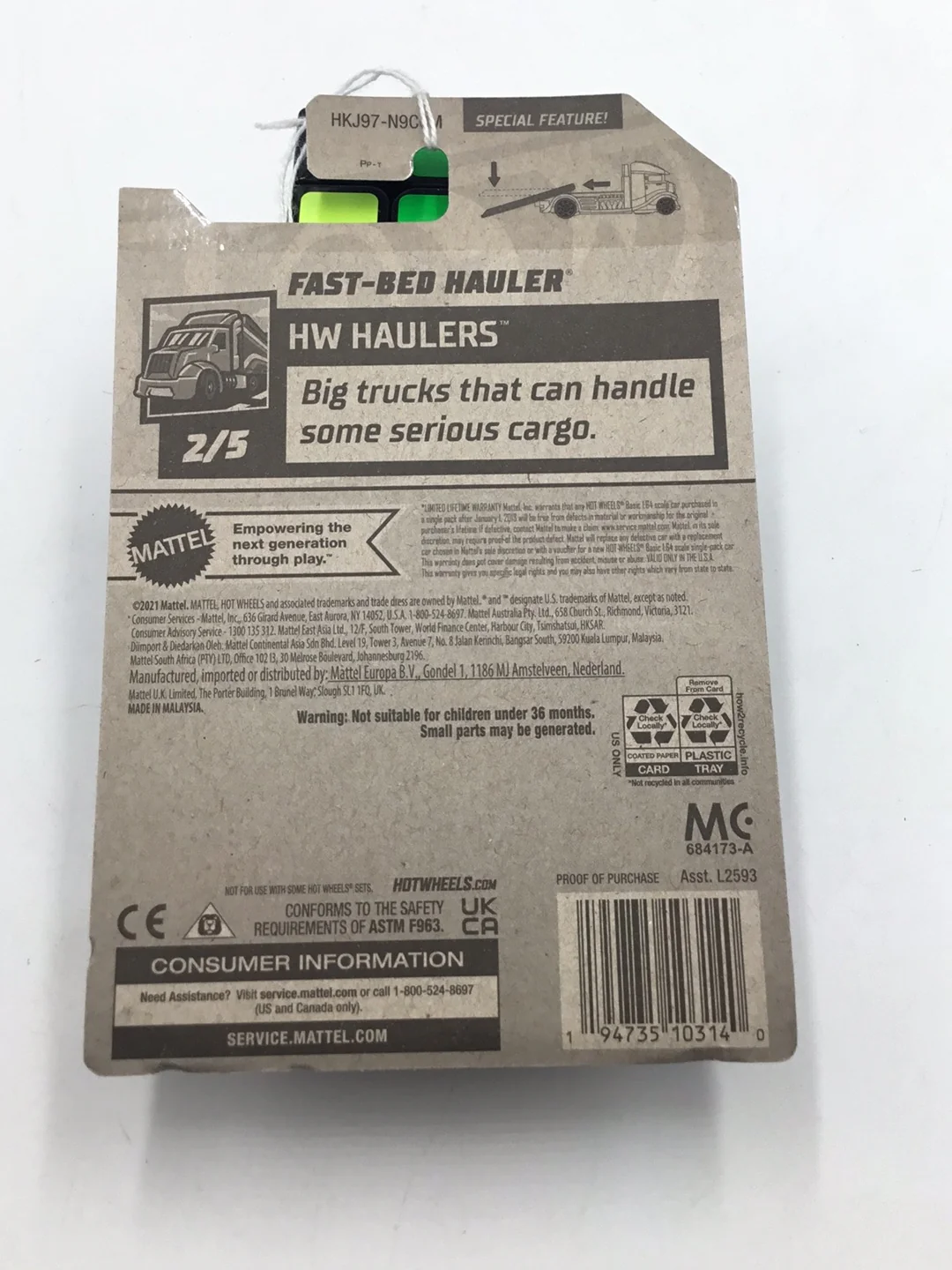 2023 hot wheels #11 Fast Bed Hauler 54B - Image 6