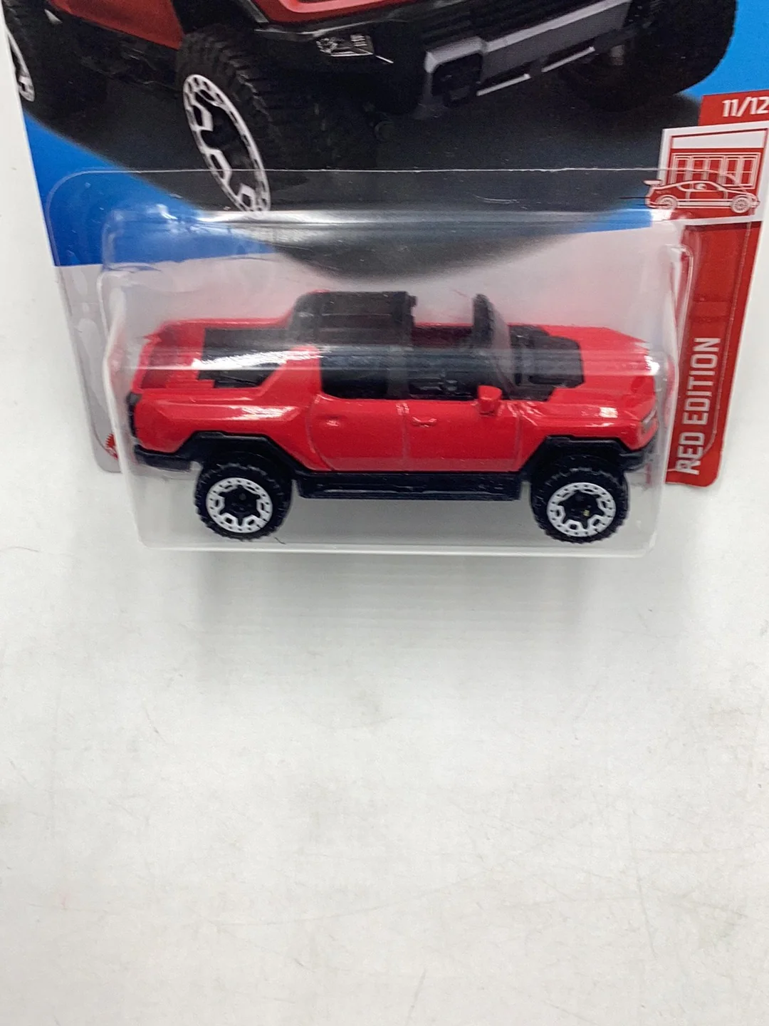 2023 Hot Wheels #116 GMC Hummer EV Red Edition 148F - Image 5