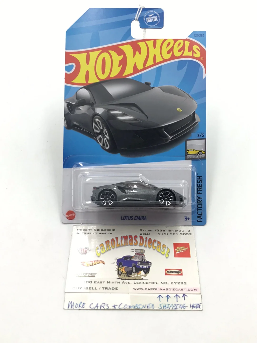 2023 hot wheels #121 Lotus Emira 62F