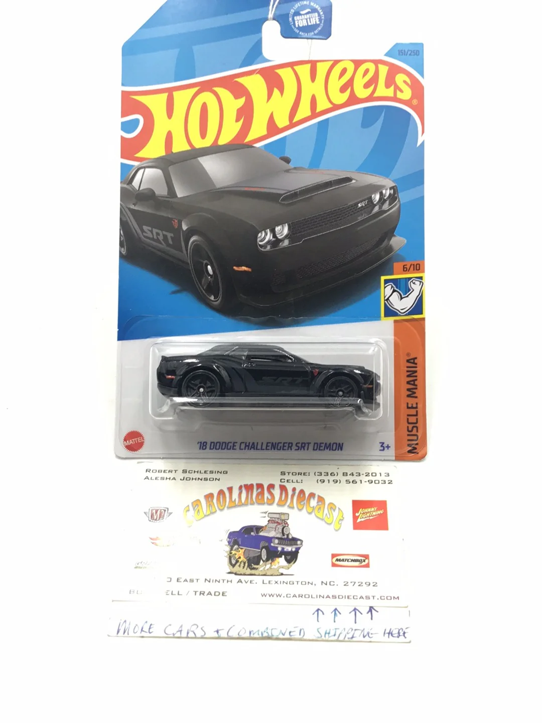 2023 hot wheels #151 18 Dodge Challenger SRT Demon 46F