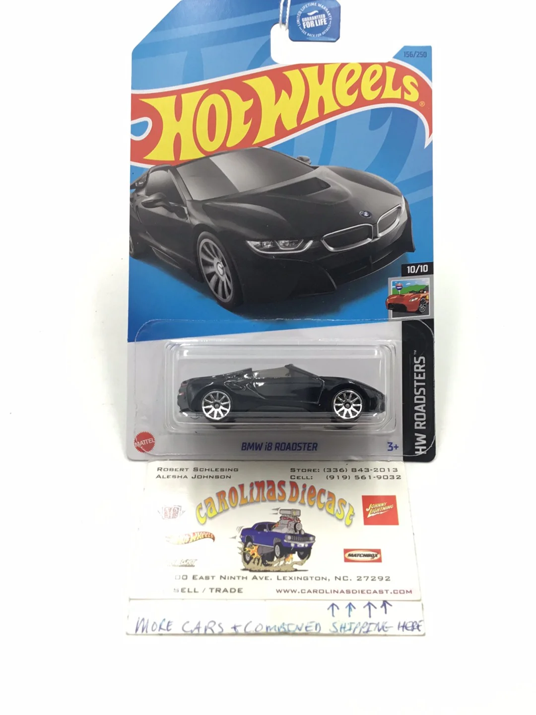 2023 hot wheels #156 BMW i8 Roadster black 109A