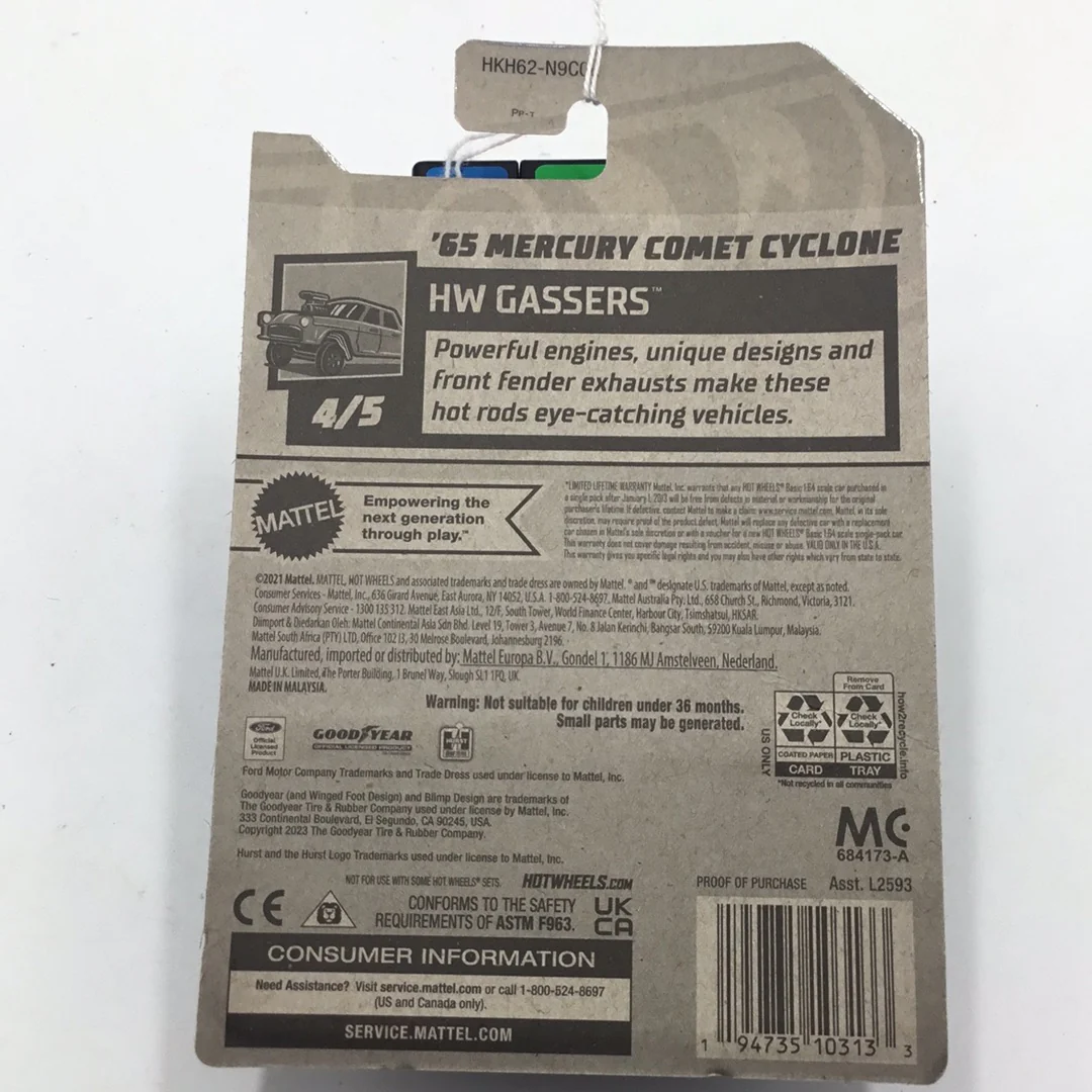 2023 hot wheels #199 65 Mercury Comet Cyclone 41B - Image 7
