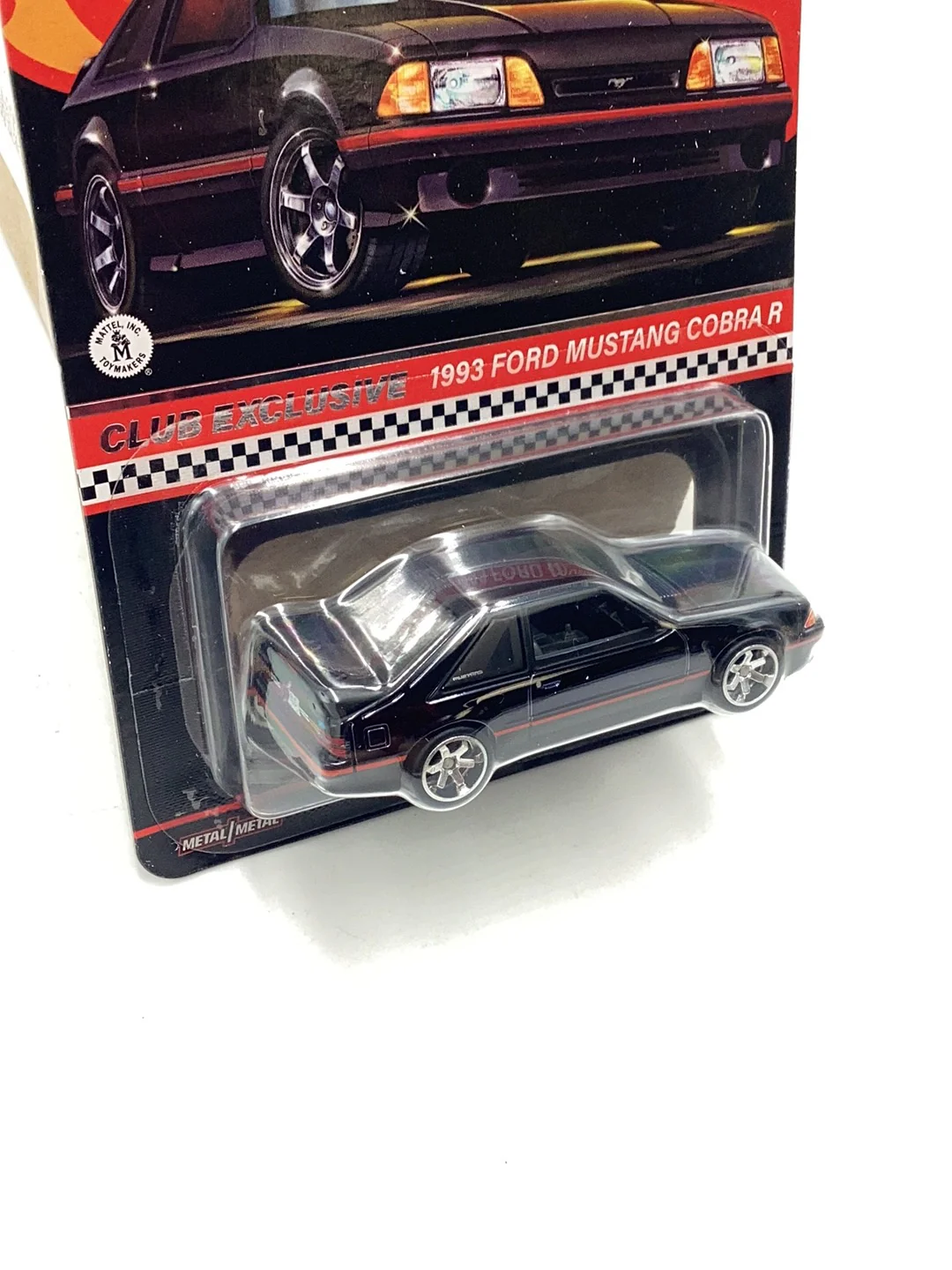 2023 Hot Wheels 1993 Ford Mustang Cobra R Club Car W/Patch and Pin - Image 5