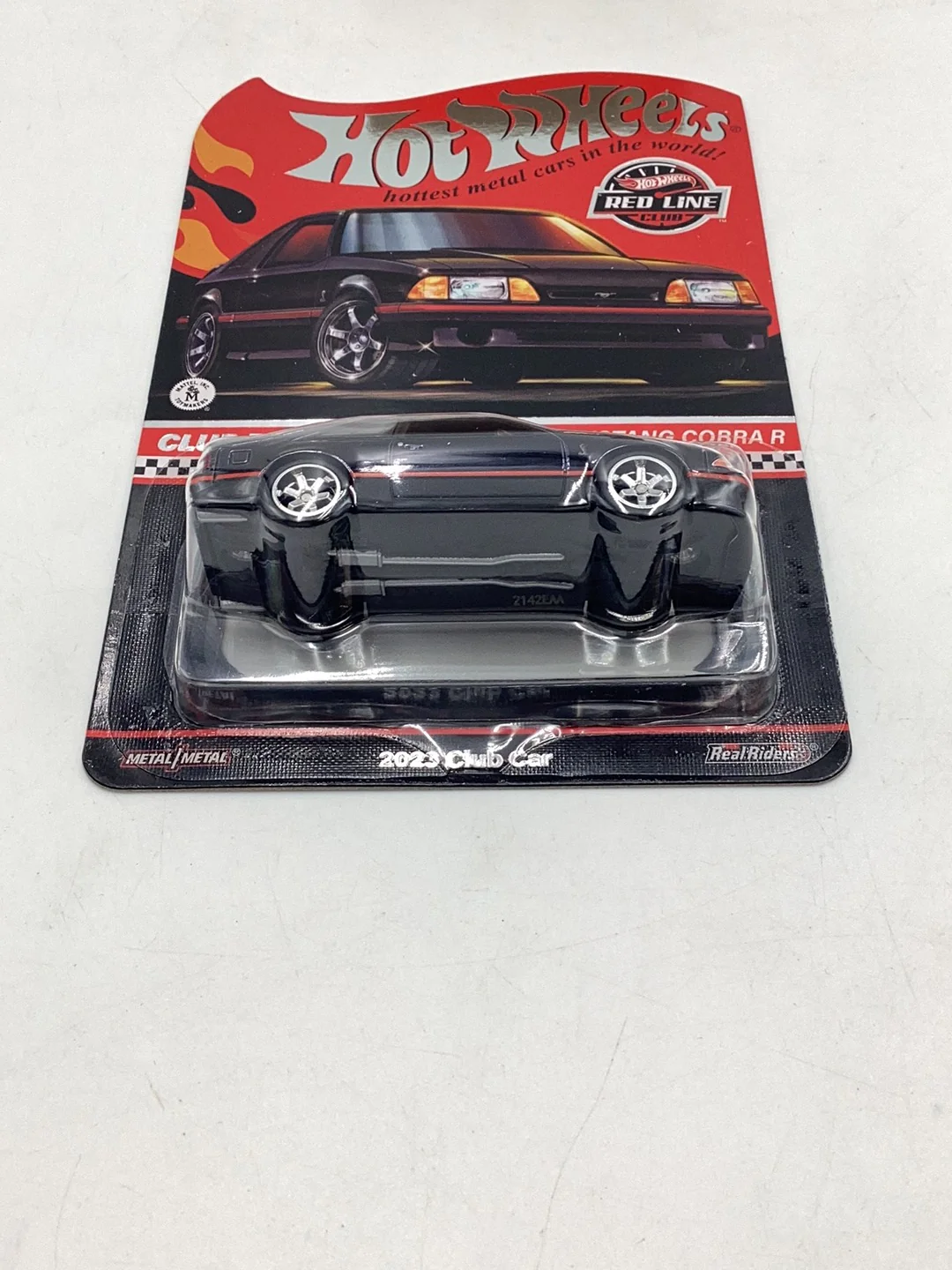 2023 Hot Wheels 1993 Ford Mustang Cobra R Club Car W/Patch and Pin - Image 8
