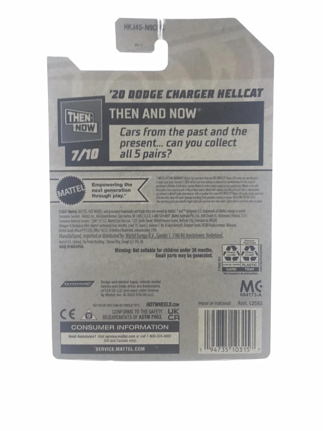 2023 hot wheels #231 20 Dodge Hellcat 50E - Image 6