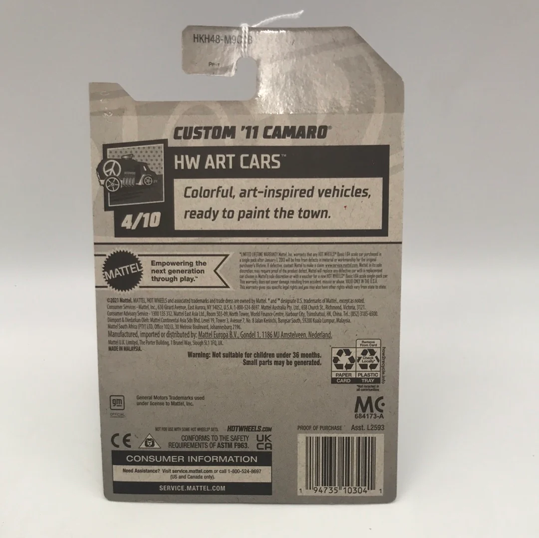 2023 hot wheels #36 Custom 11 Camaro 14D - Image 4