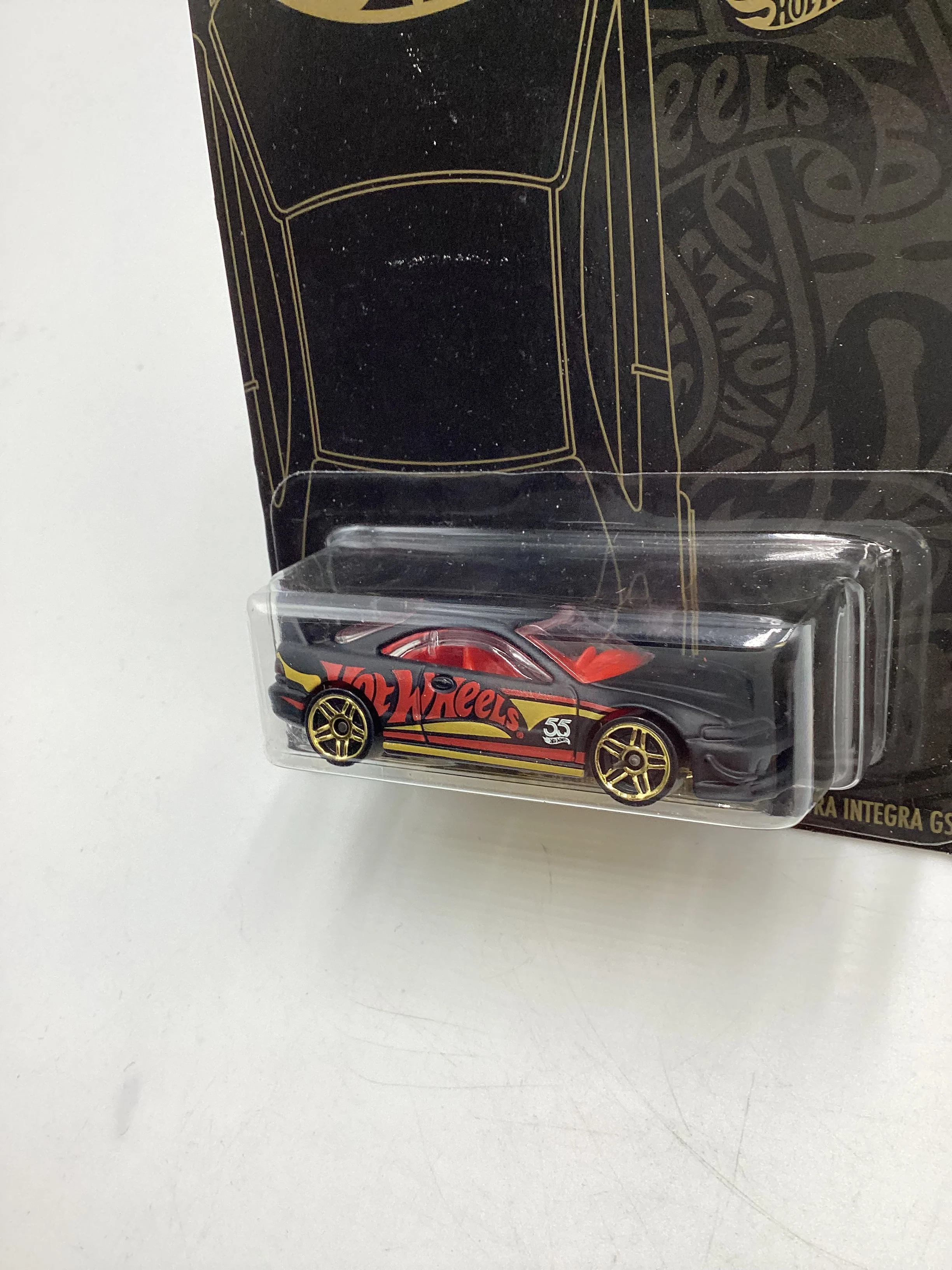 2023 Hot Wheels 55th Anniversary #5 Custom 01 Acura Integra GSR Black 154C - Image 4