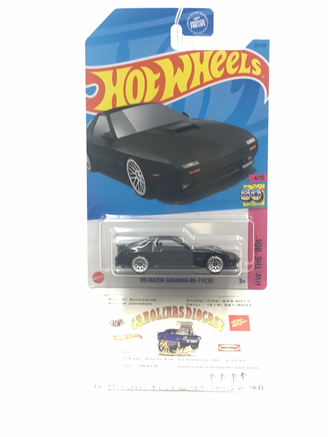 2023 hot wheels 89 Mazda Savanna RX- 7 FC35 #51 87E
