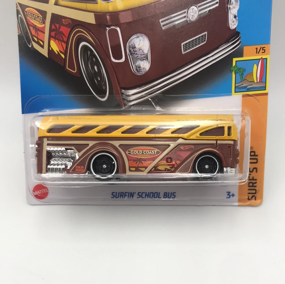 2023 hot wheels A B case #24 Surfin School Bus - Image 2