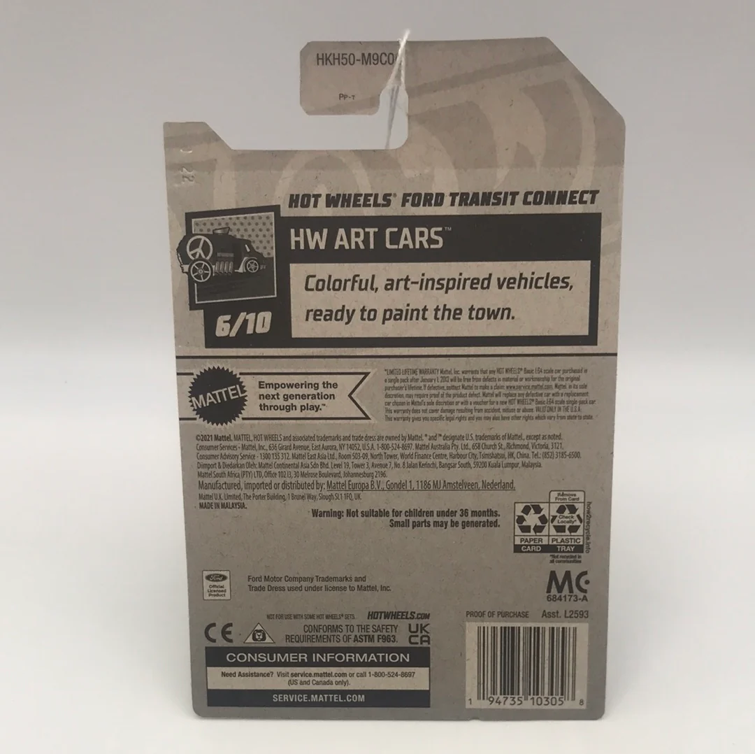 2023 hot wheels C case #64 Hot Wheels Ford Transit Connect 29C - Image 4