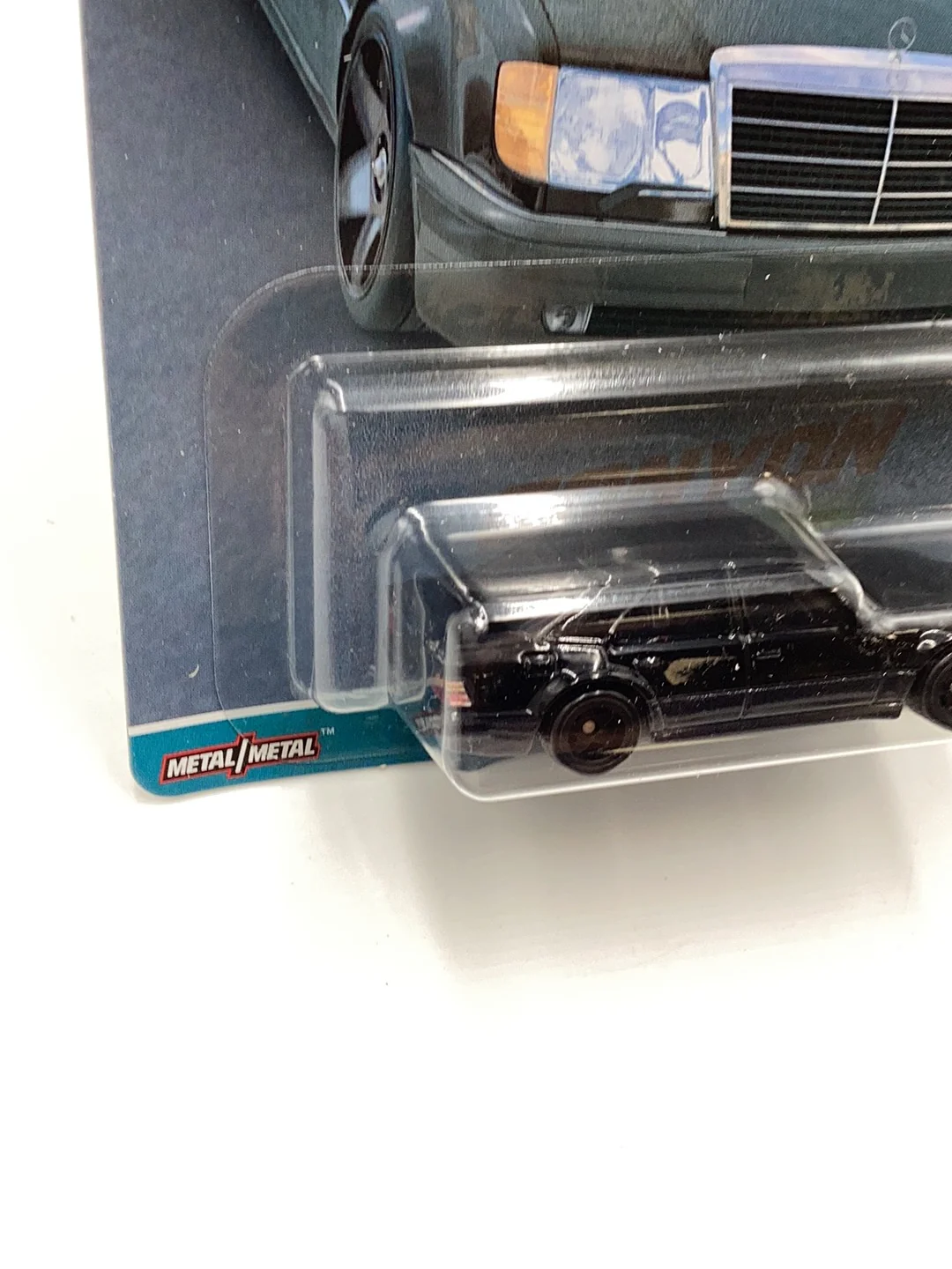 2023 Hot wheels car culture Canyon Warriors Mercedes Benz 500 E Chase VHTF w/protector - Image 3