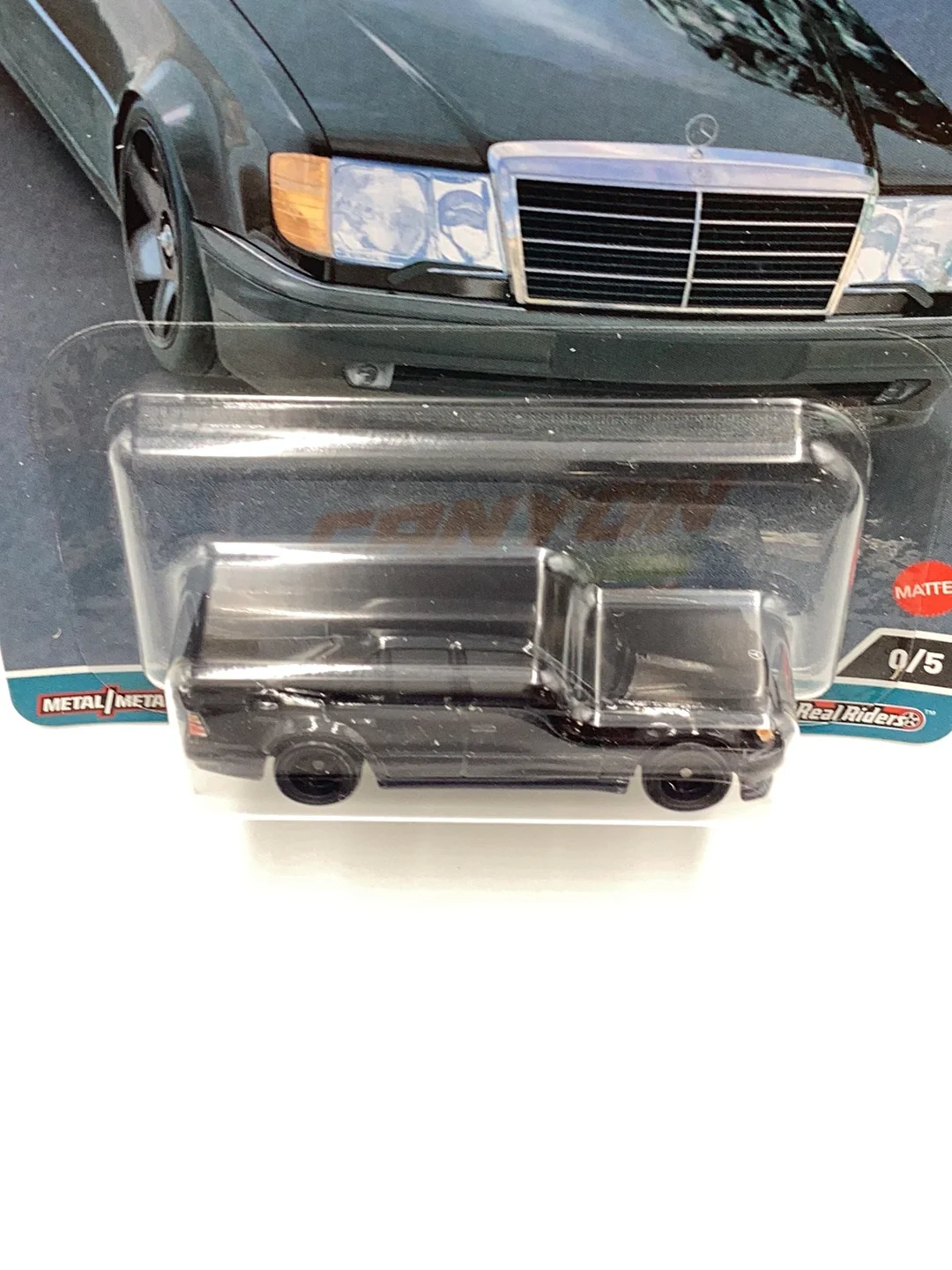 2023 Hot wheels car culture Canyon Warriors Mercedes Benz 500 E Chase VHTF w/protector - Image 5