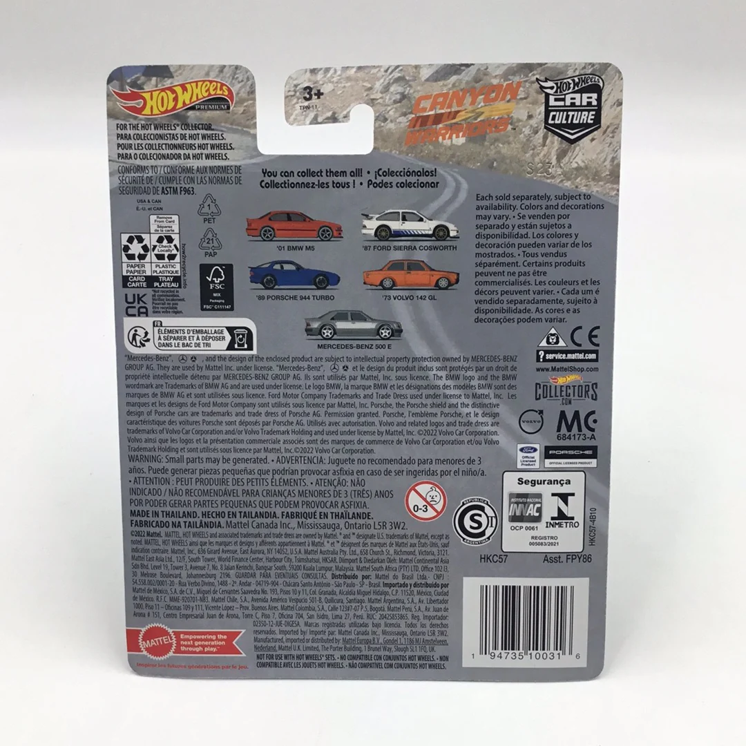 2023 Hot wheels car culture Canyon Warriors Mercedes Benz 500 E Chase VHTF w/protector - Image 5