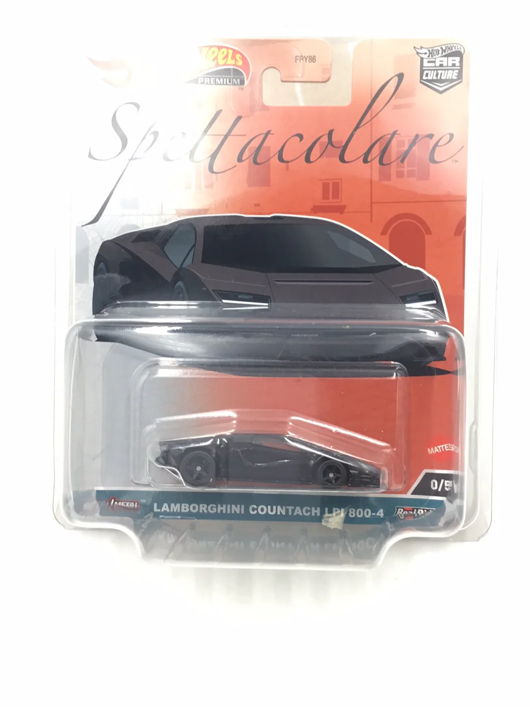 2023 Hot wheels car culture Spettacolare #0 Lamborghini Countach LPI 800-4 Chase with protector - Image 6