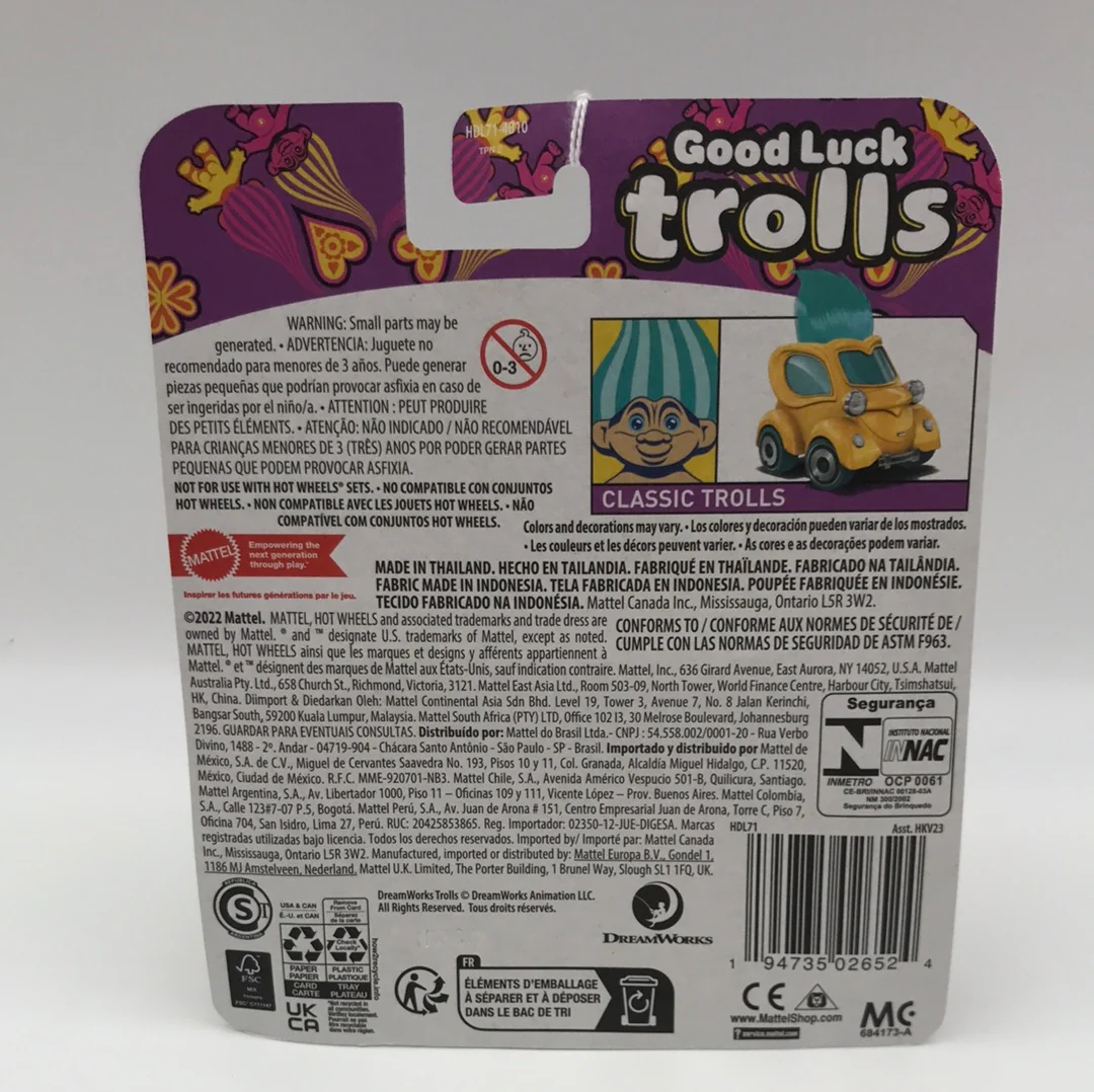 2023 Hot Wheels character cars Good Luck Trolls New vhtf 112A - Image 4