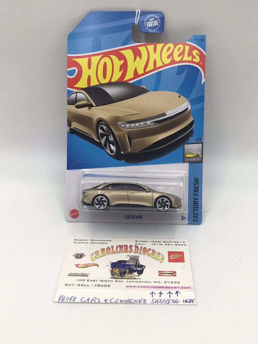 2023 hot wheels D case #97 Lucid Air 42E