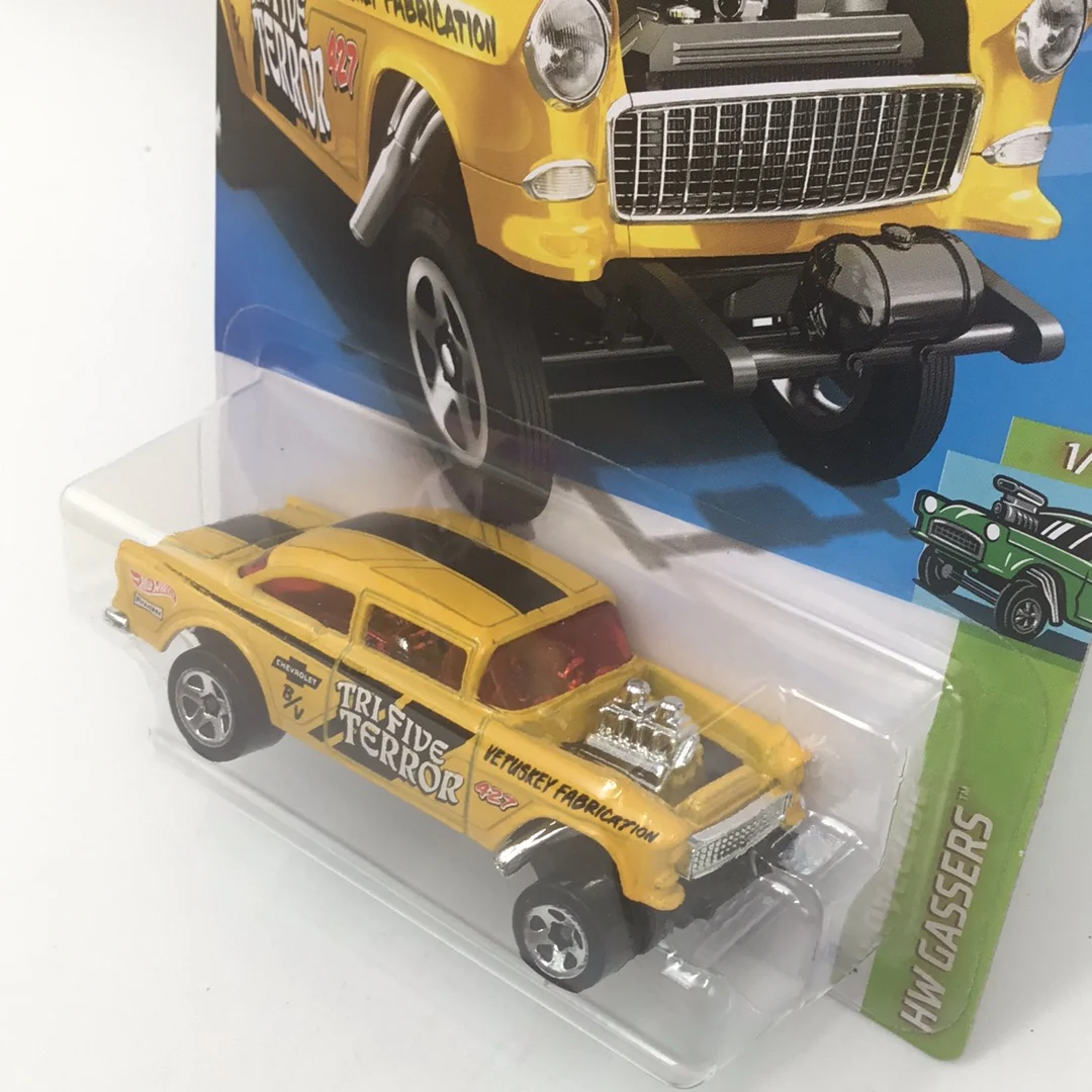 2023 hot wheels E case #110 55 Chevy bel air Gasser 13D - Image 3