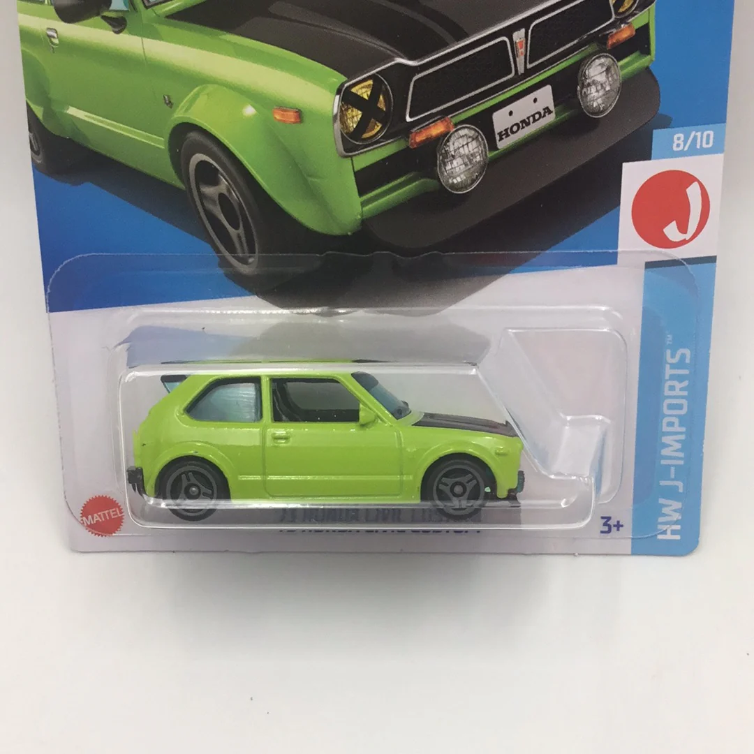 2023 hot wheels F case #117 73 Honda Civic Custom green 76B - Image 2