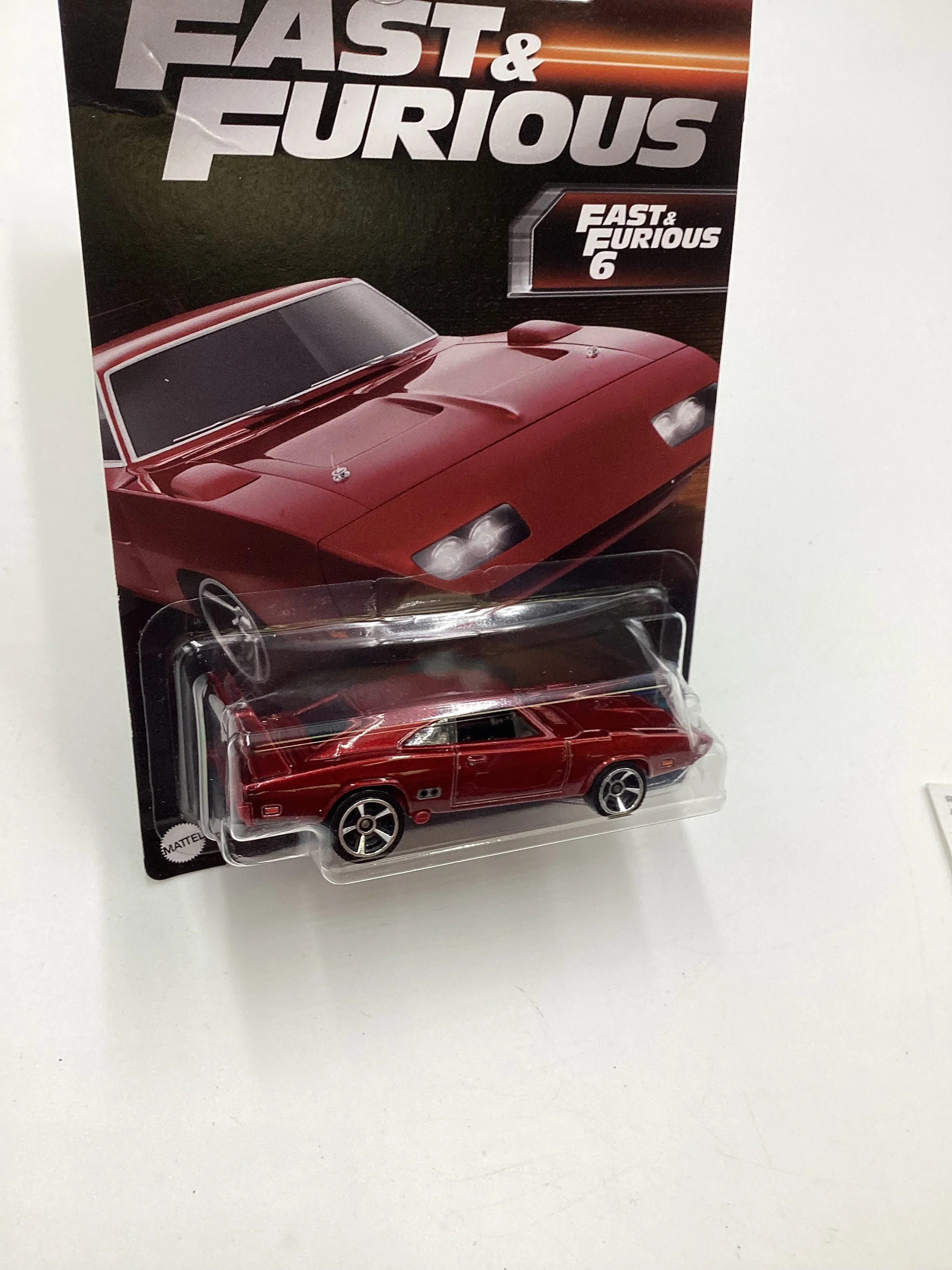 2023 Hot Wheels Fast and Furious Series 2 #6 69 Dodge Charger Daytona Dark Red Veins on Back 69B - Image 5