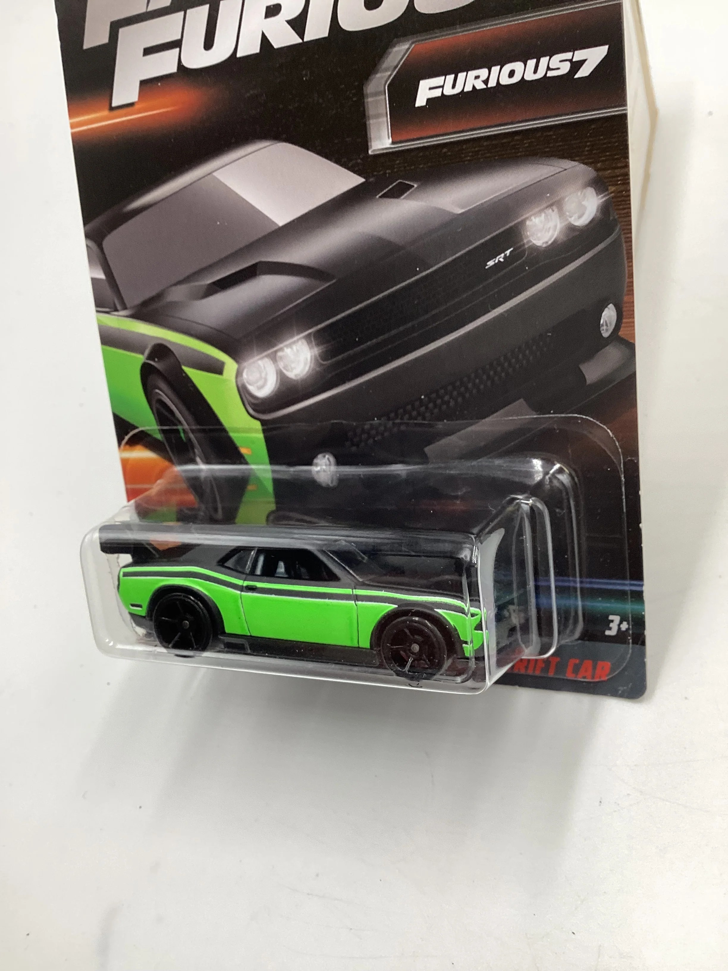 2023 Hot Wheels Fast and Furious Series 2 #7 Dodge Challenger Drift Car Green 69C - Image 4