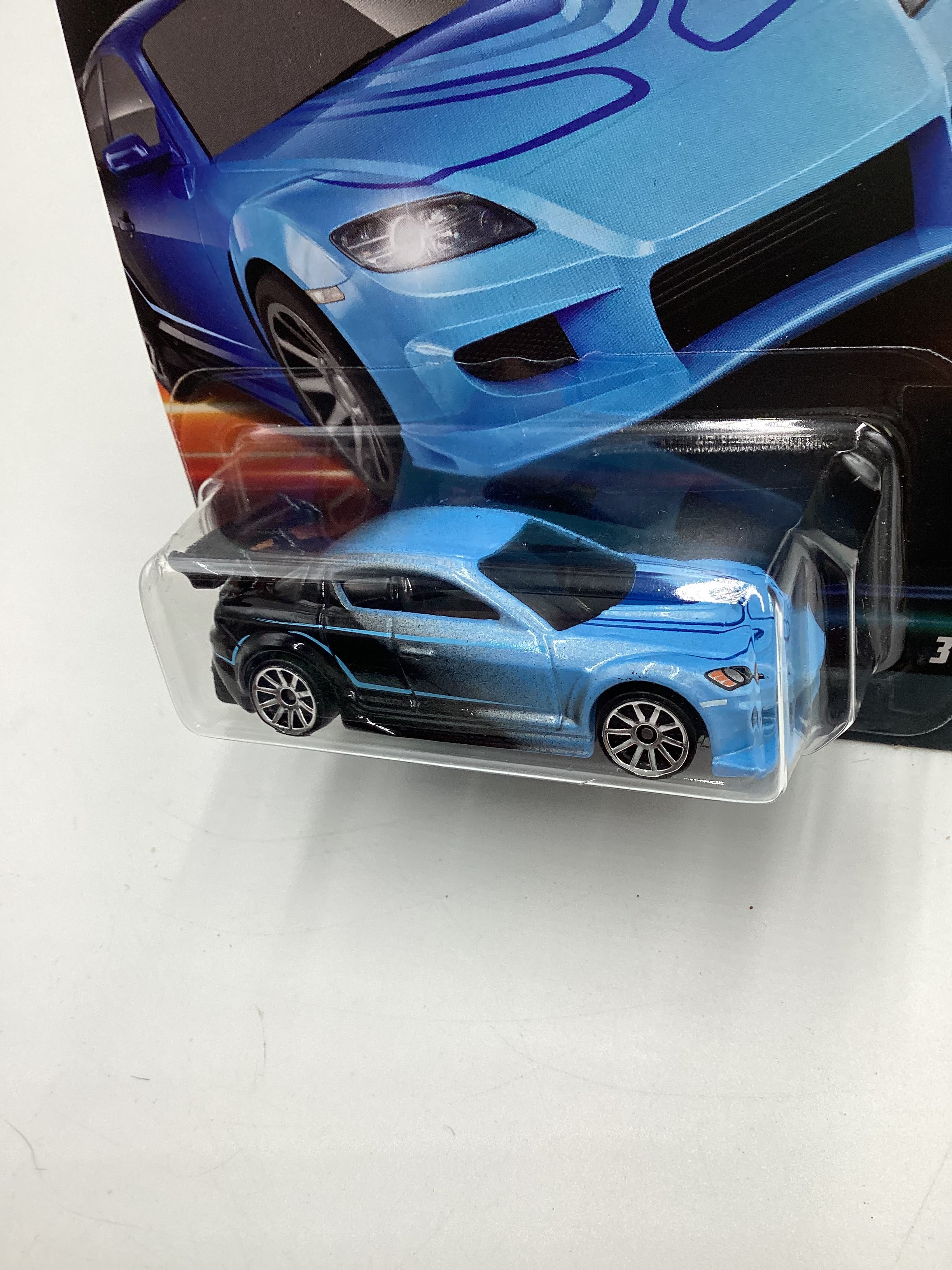 2023 Hot Wheels Fast and Furious Series 3  #3 Mazda RX-8 Blue/Black with protector - Image 4