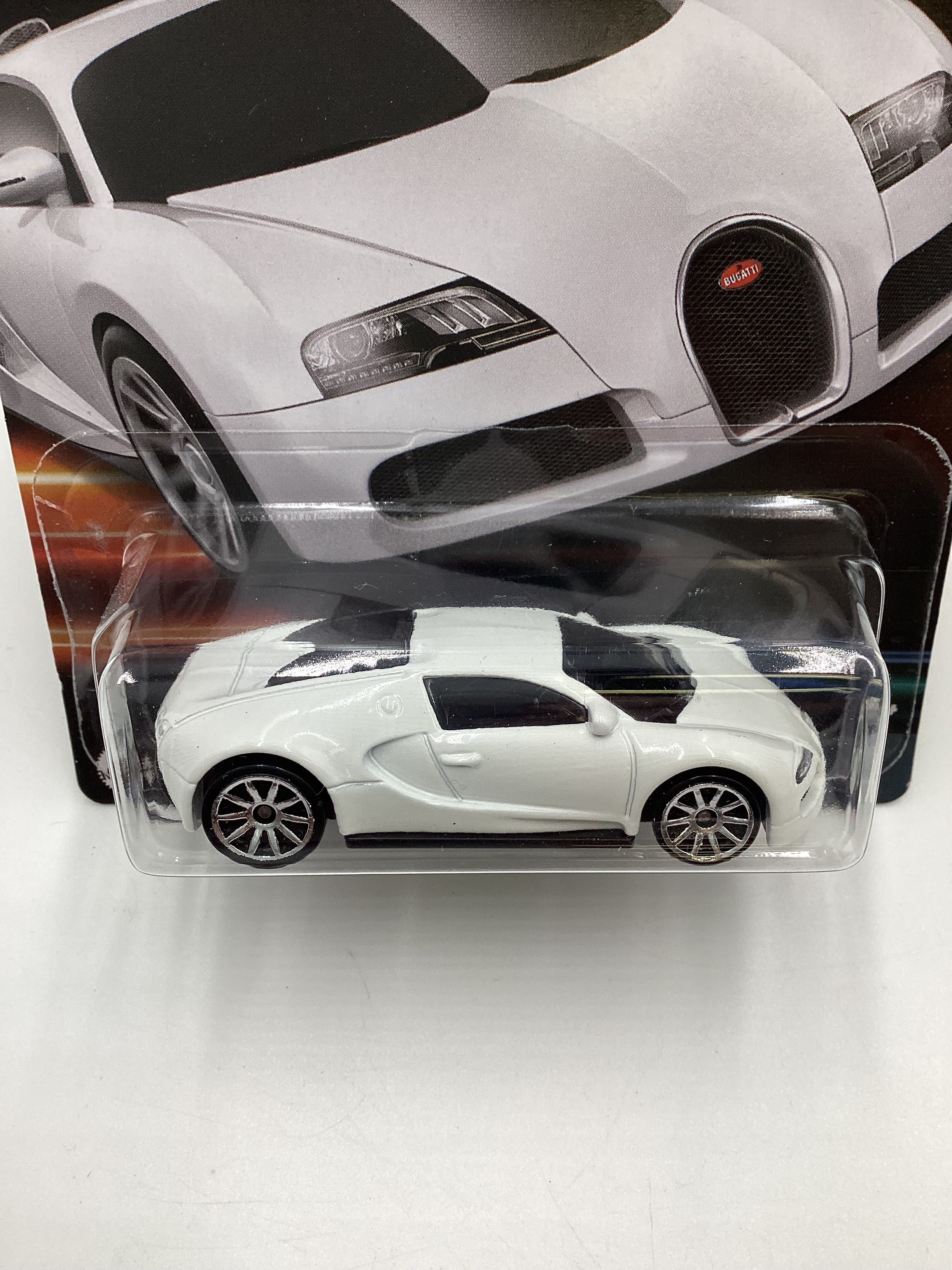 2023 Hot Wheels Fast and Furious Series 3 #7 Bugatti Veyron White with protector - Image 3