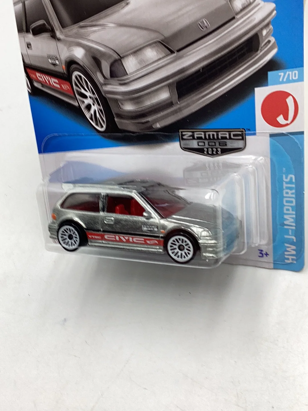 2023 hot wheels H case #96 90 Honda Civic EF Zamac #6 with protector - Image 5