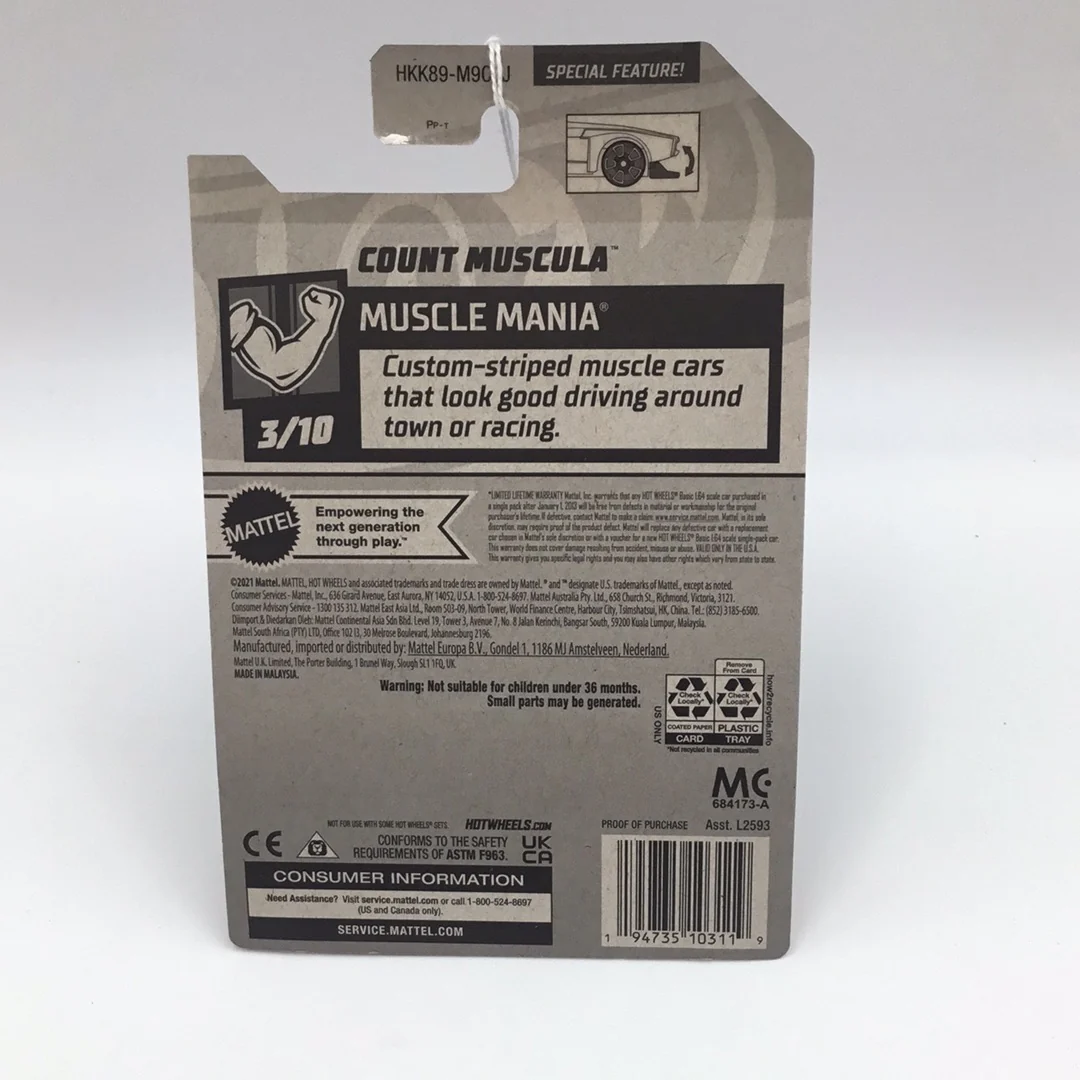 2023 hot wheels J case #100 Count Muscula - Image 4