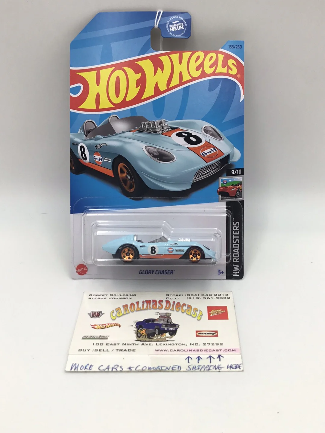 2023 hot wheels J case #155 Glory Chaser gulf GG4