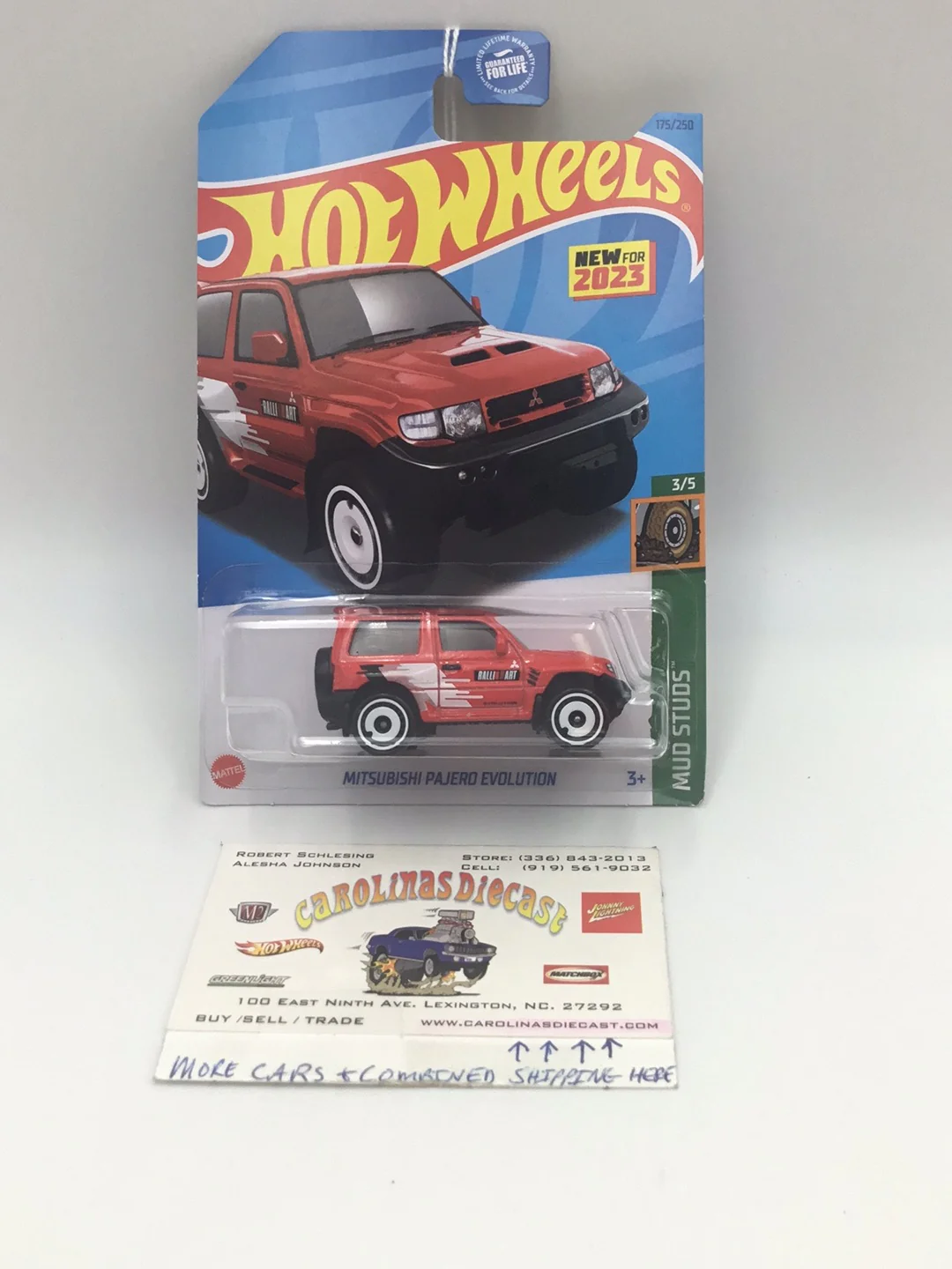 2023 hot wheels J case #175 Mitsubishi Pajero Evolution 91F