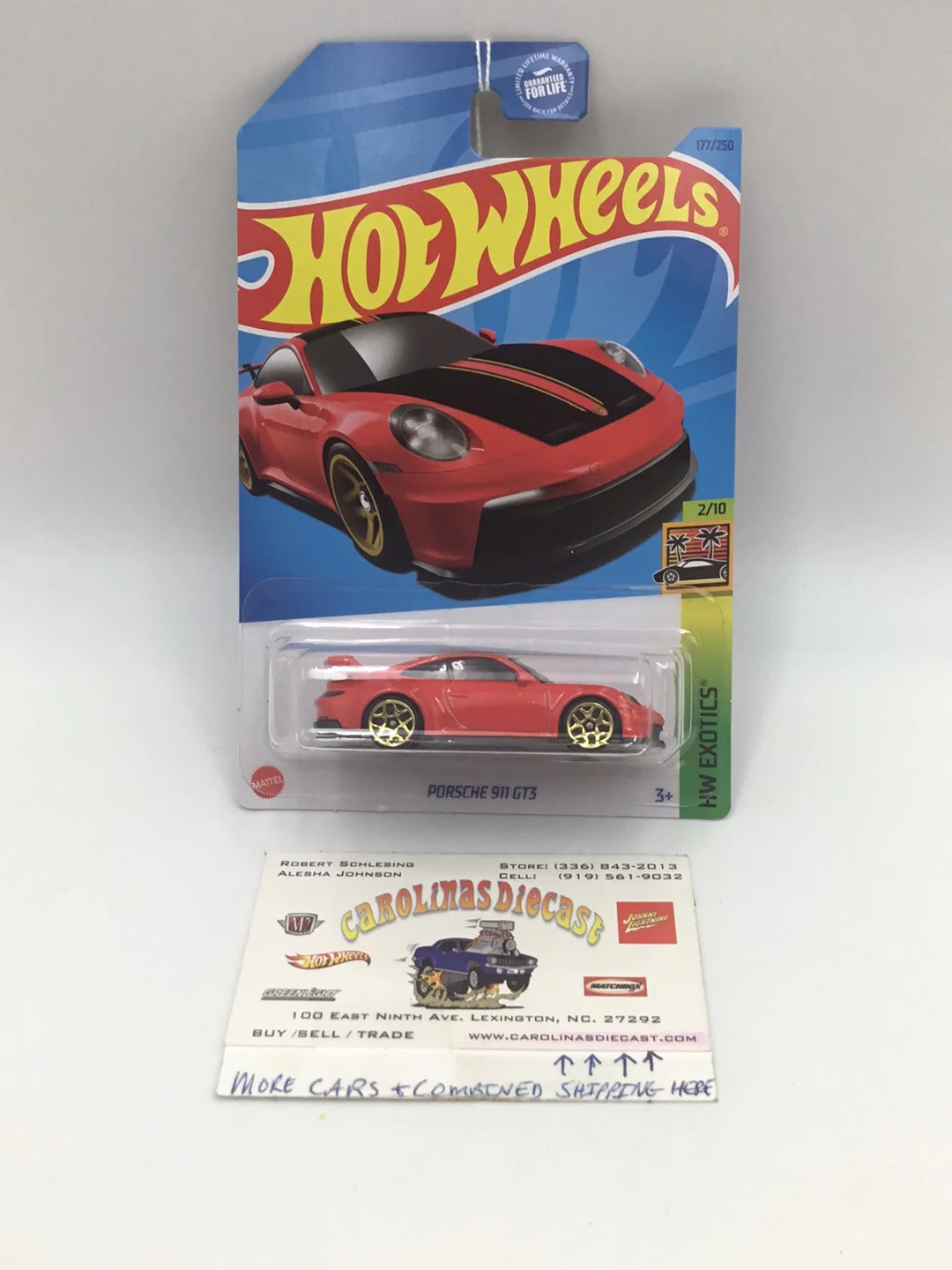 2023 hot wheels #177 Porsche 911 GT3 99D