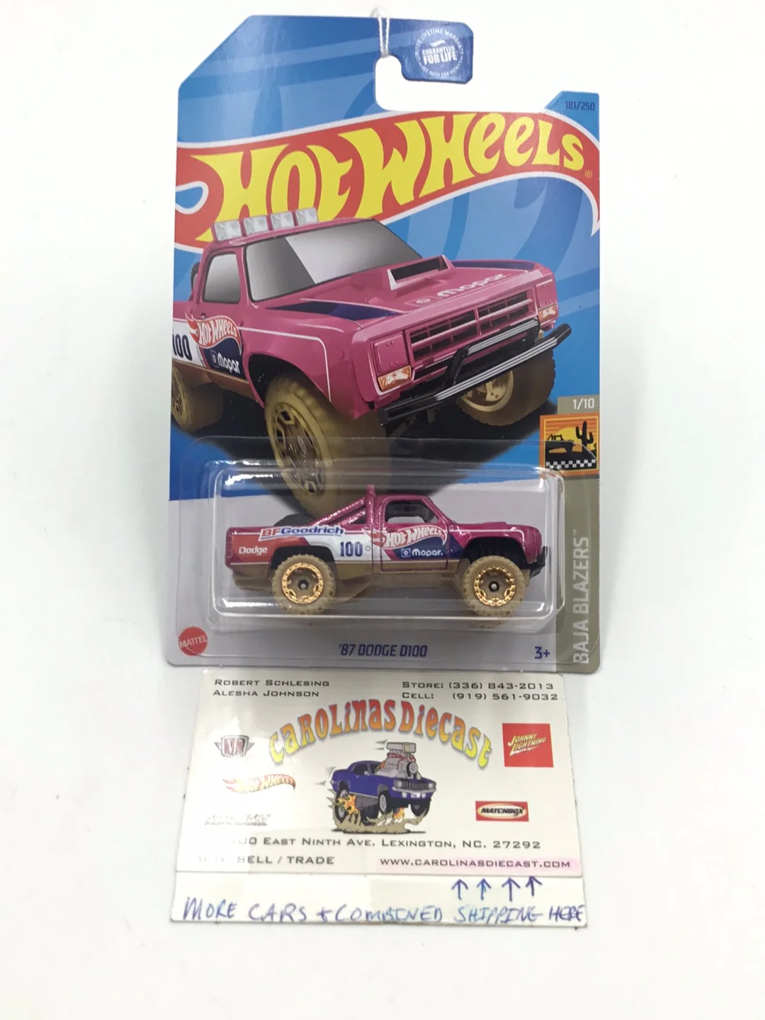 2023 hot wheels K case #181 87 Dodge D100 43D