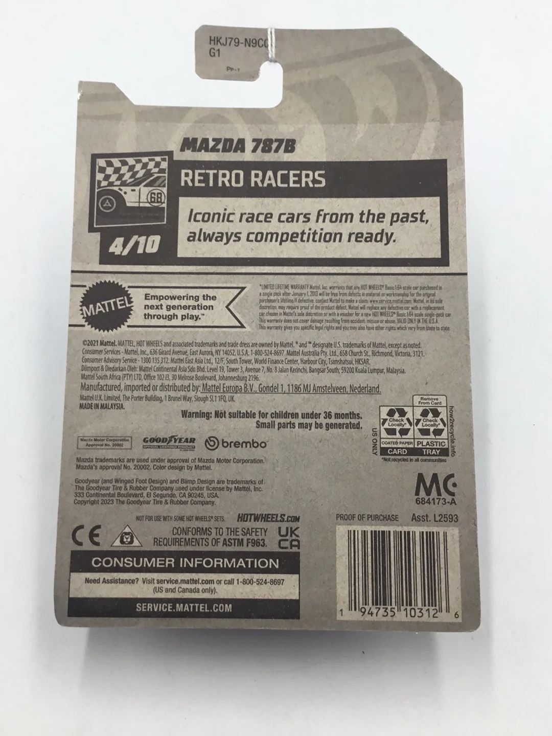 2023 hot wheels K case #28 Mazda 787B 85E - Image 5