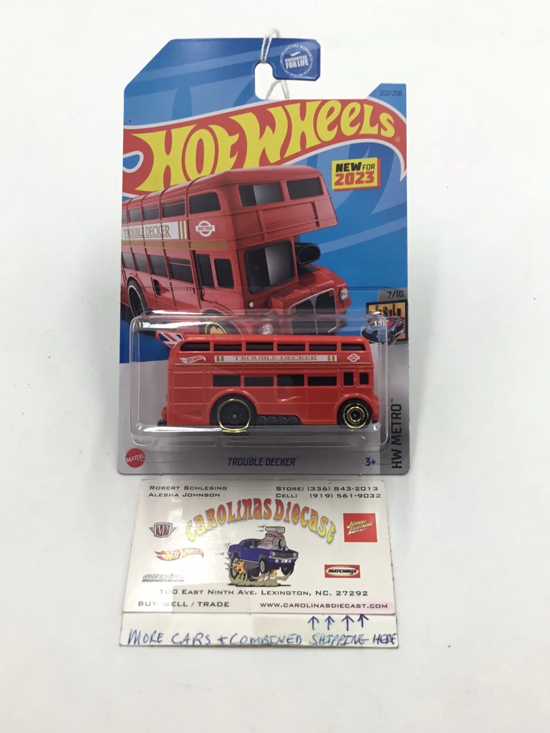 2023 hot wheels L case #202 Trouble Decker HH5
